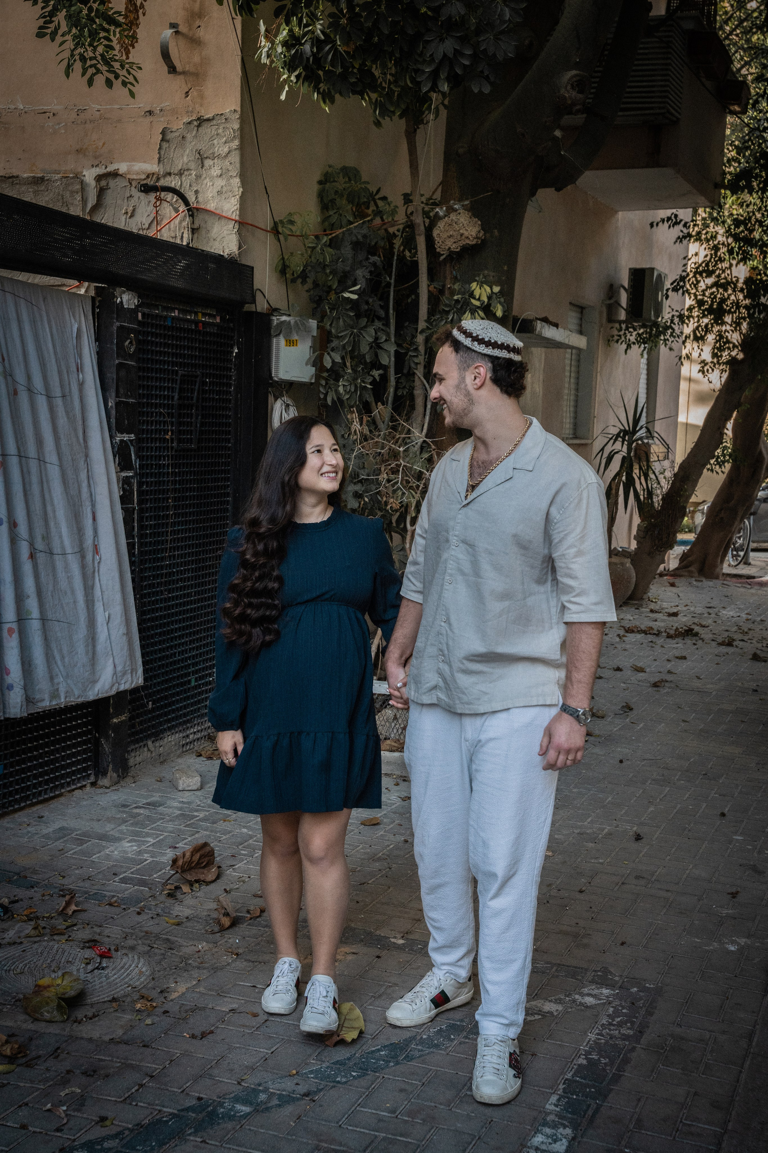 Naomi & Surli, Neve Tzedek, December 2025. Divign By Tehilah — Meaningful Graphic Design & Photography