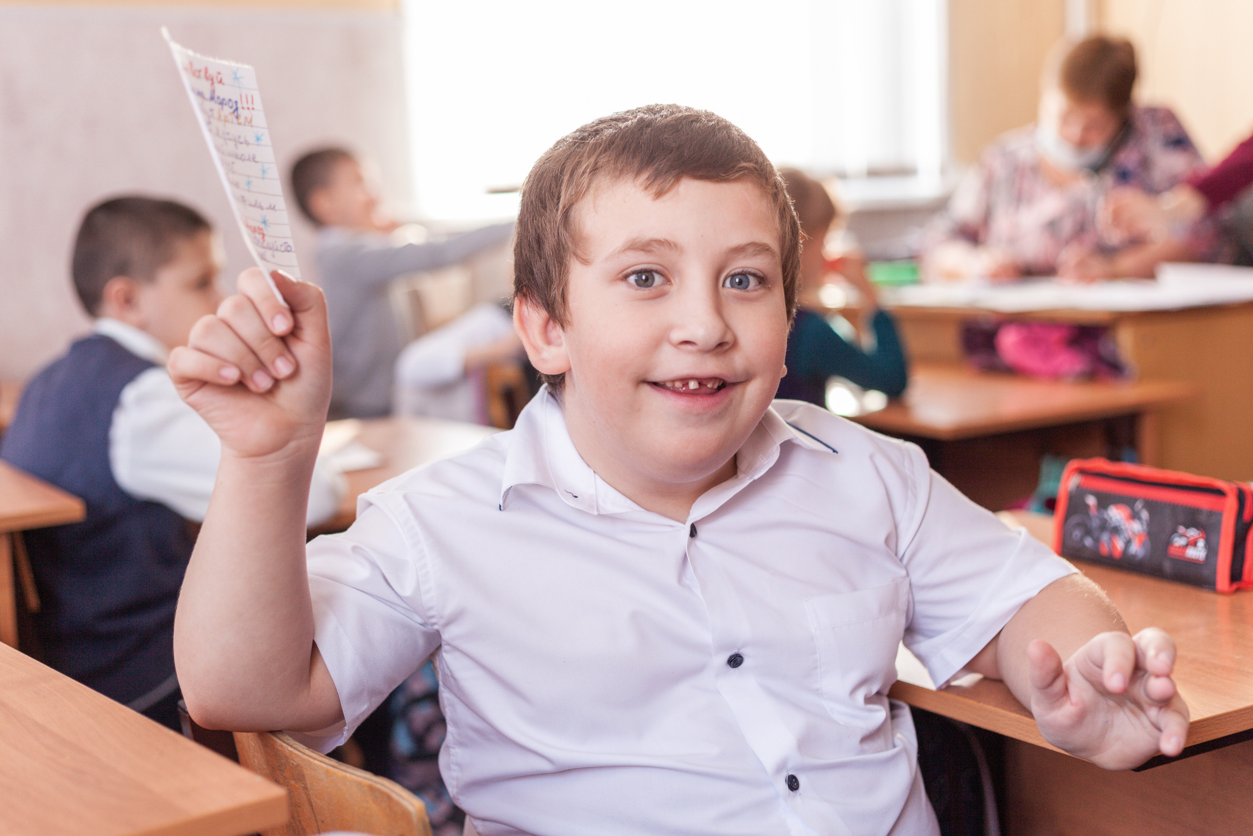 Letter to Santa Claus from children from boarding school. Photographer in England Ekaterina Romanova