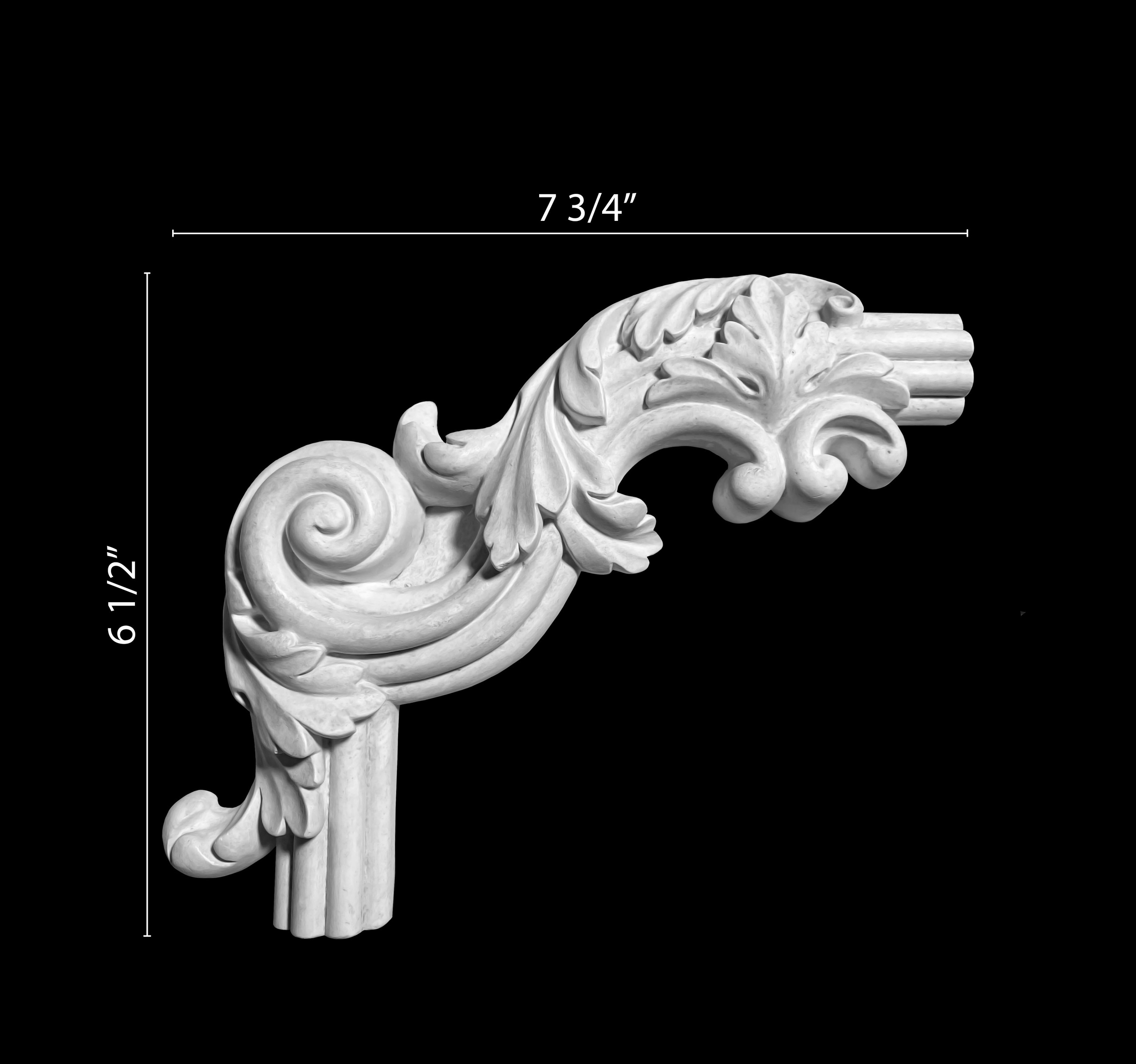 Corners. Plaster molding