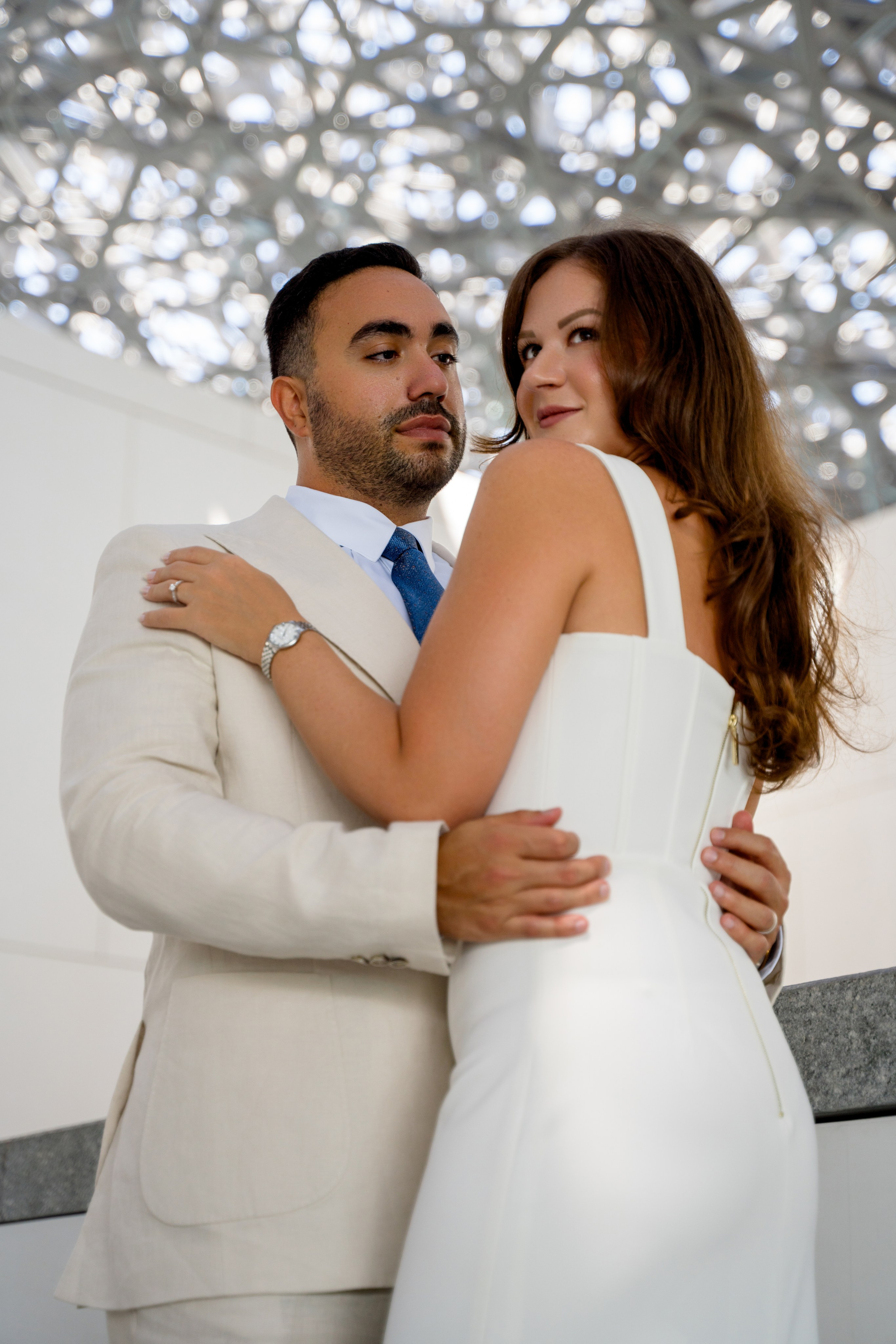Love story Louvre Abu Dhabi. Фотограф в Абу Даби Марина