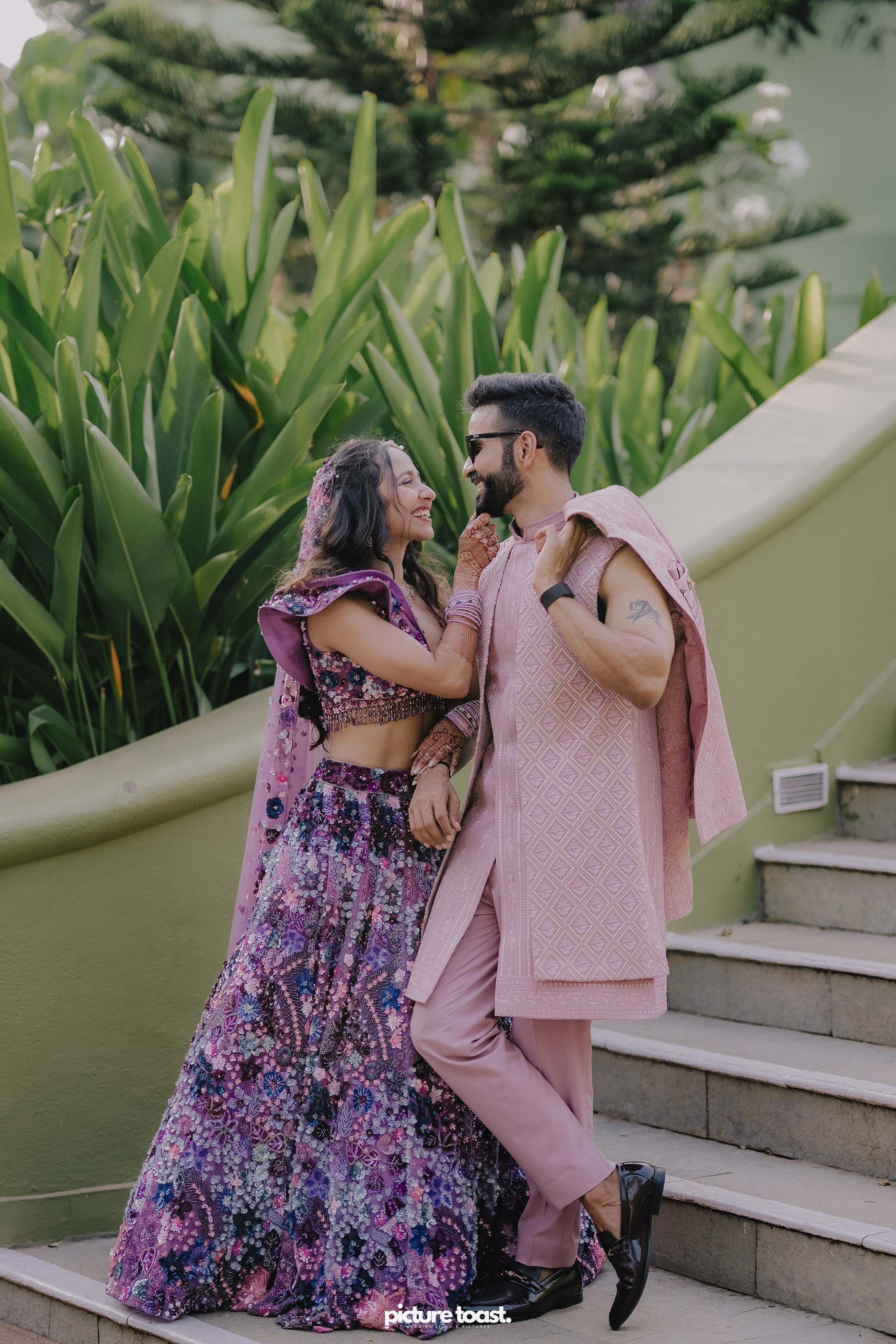 Varamala Ft. Barbie & Aneesh. Fine art Wedding Photographers in India & Canada
