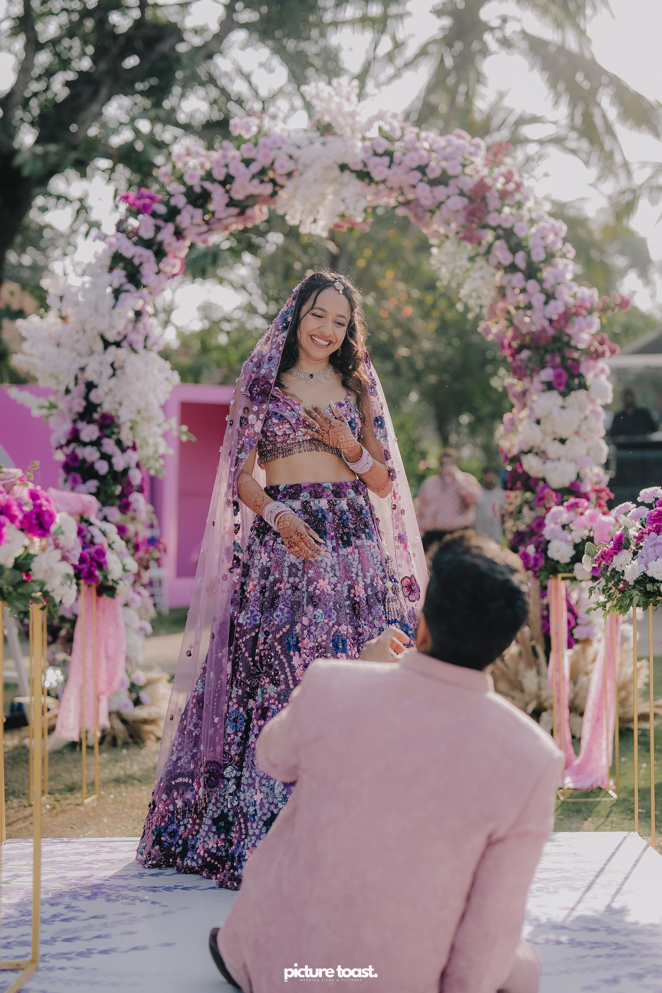 Varamala Ft. Barbie & Aneesh. Fine art Wedding Photographers in India & Canada