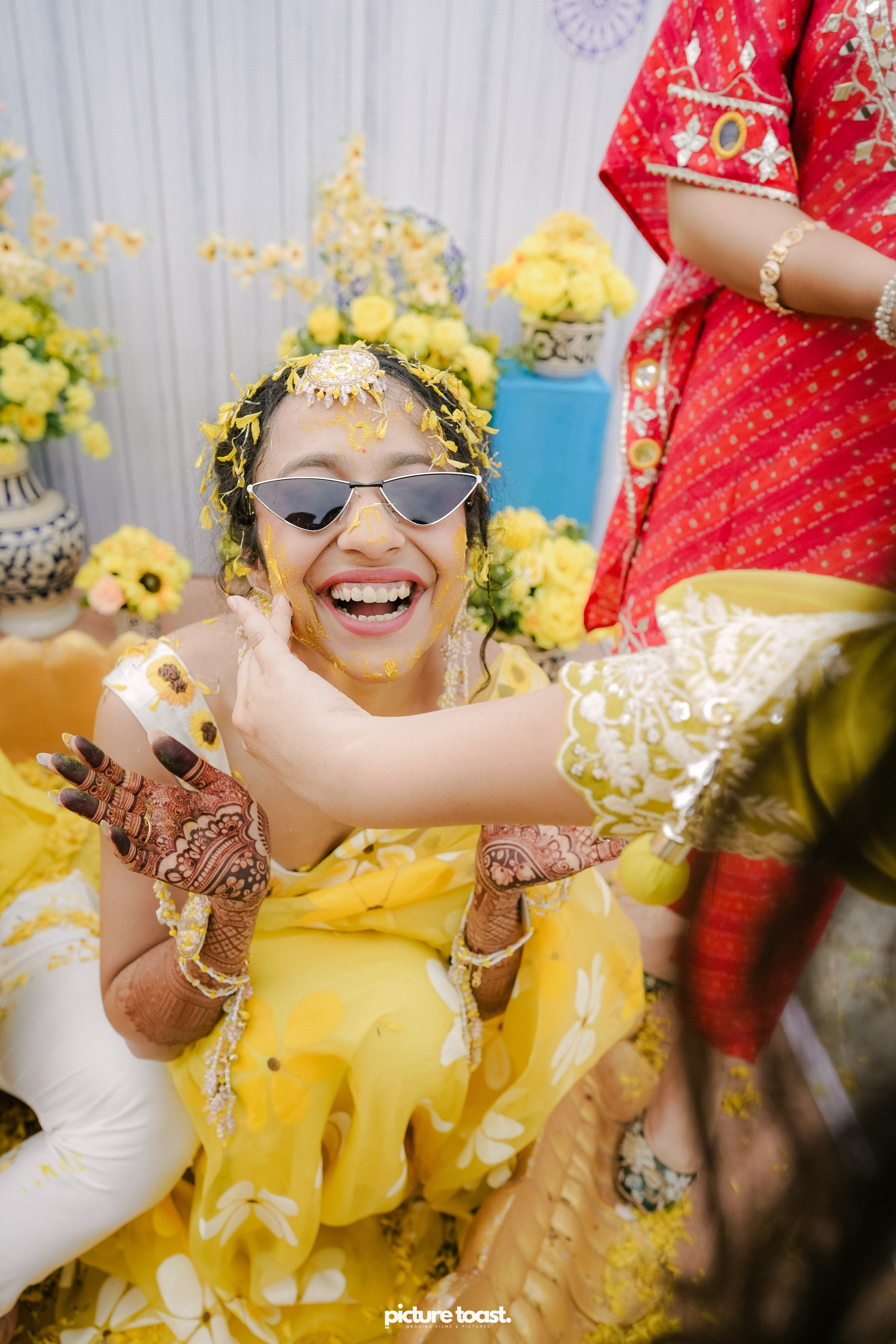 Haldi Hues Ft. Baebie & Goyal. Fine art Wedding Photographers in India & Canada