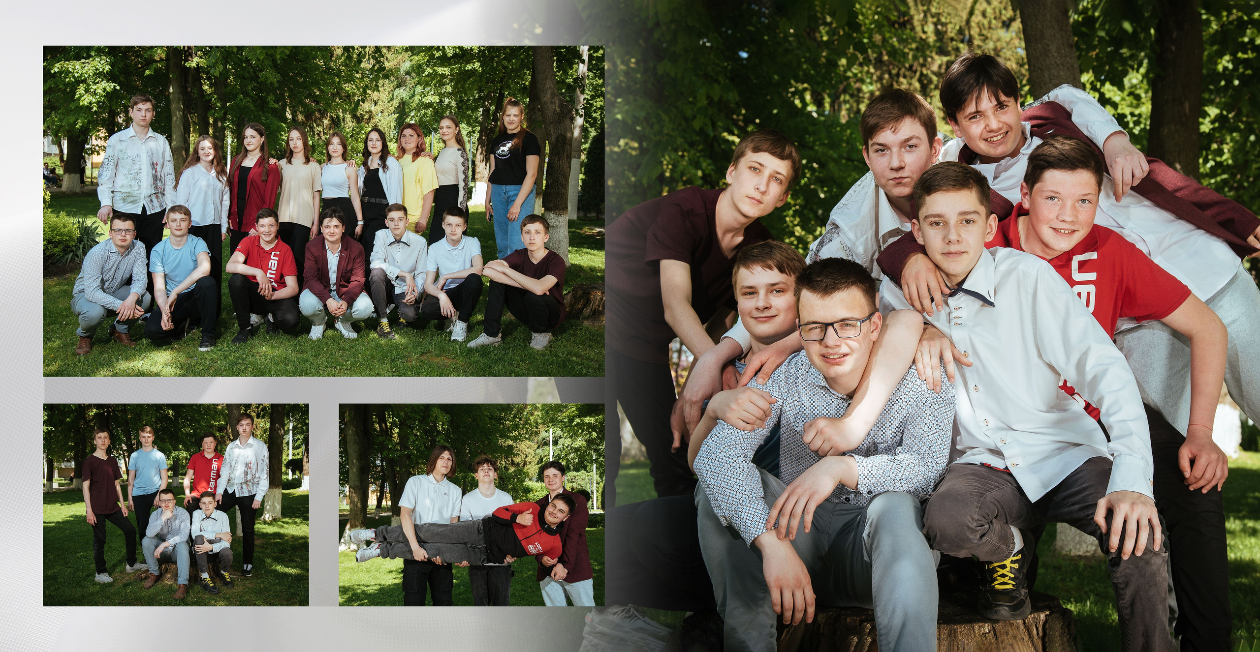 Дизайн «Лайт». Для старших класів. В квадратному вигляді. Моменти