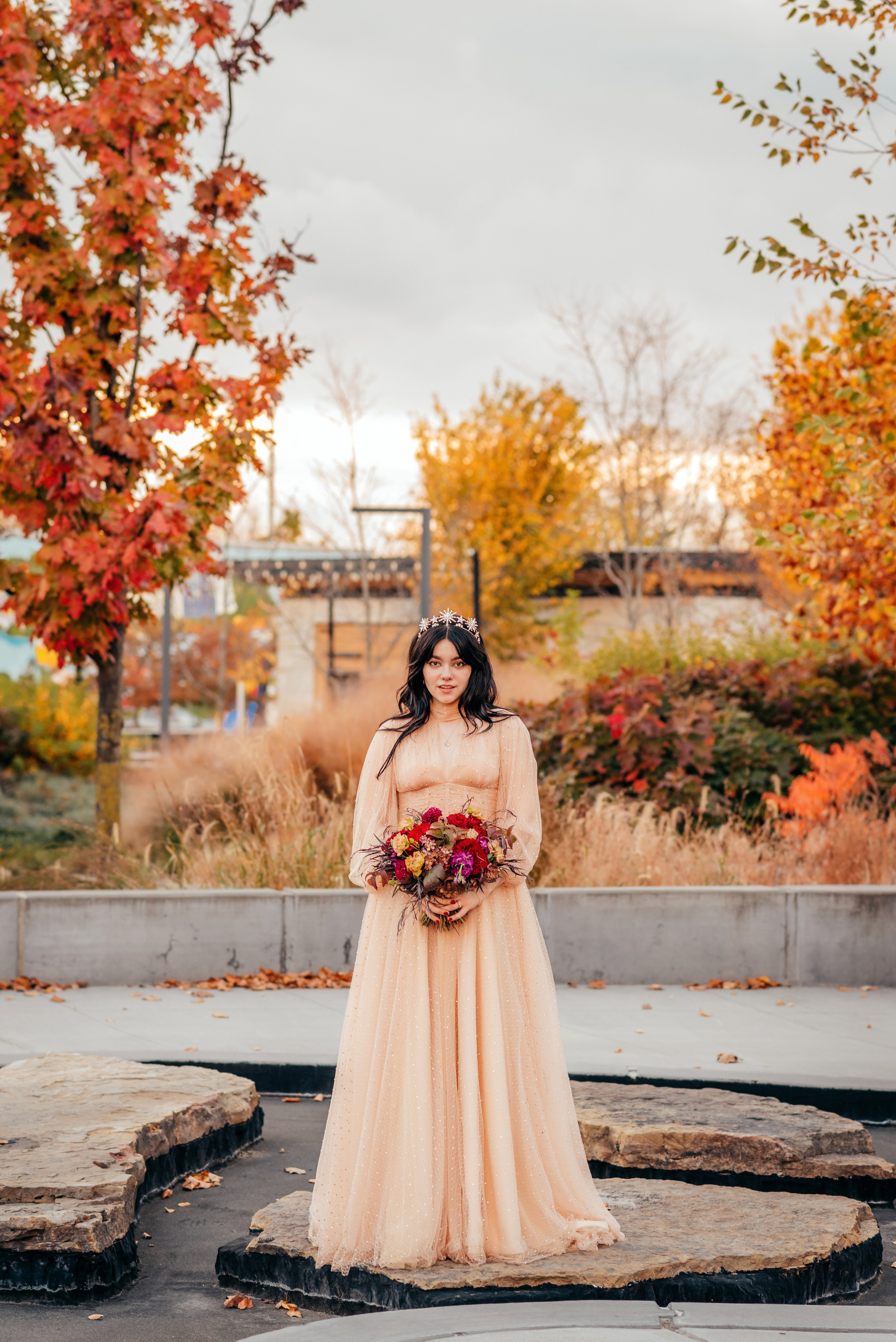 Bold & Dramatic Wedding at The Paper Mill on The Landing | Fort Wayne Wedding Photographer. Alexandria Danielle Photography | Fort Wayne & Indianapolis Wedding Photographer