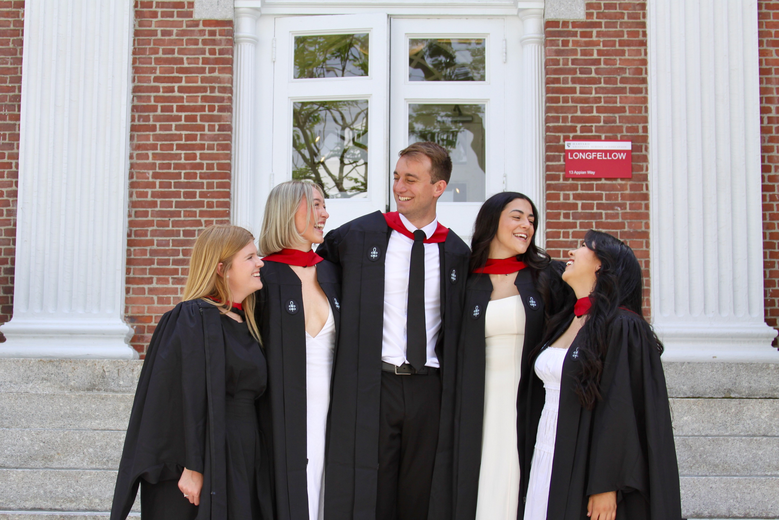 Masters graduation with Talia (group shoot). Kelly Sang, graduation and portrait photographer in Boston