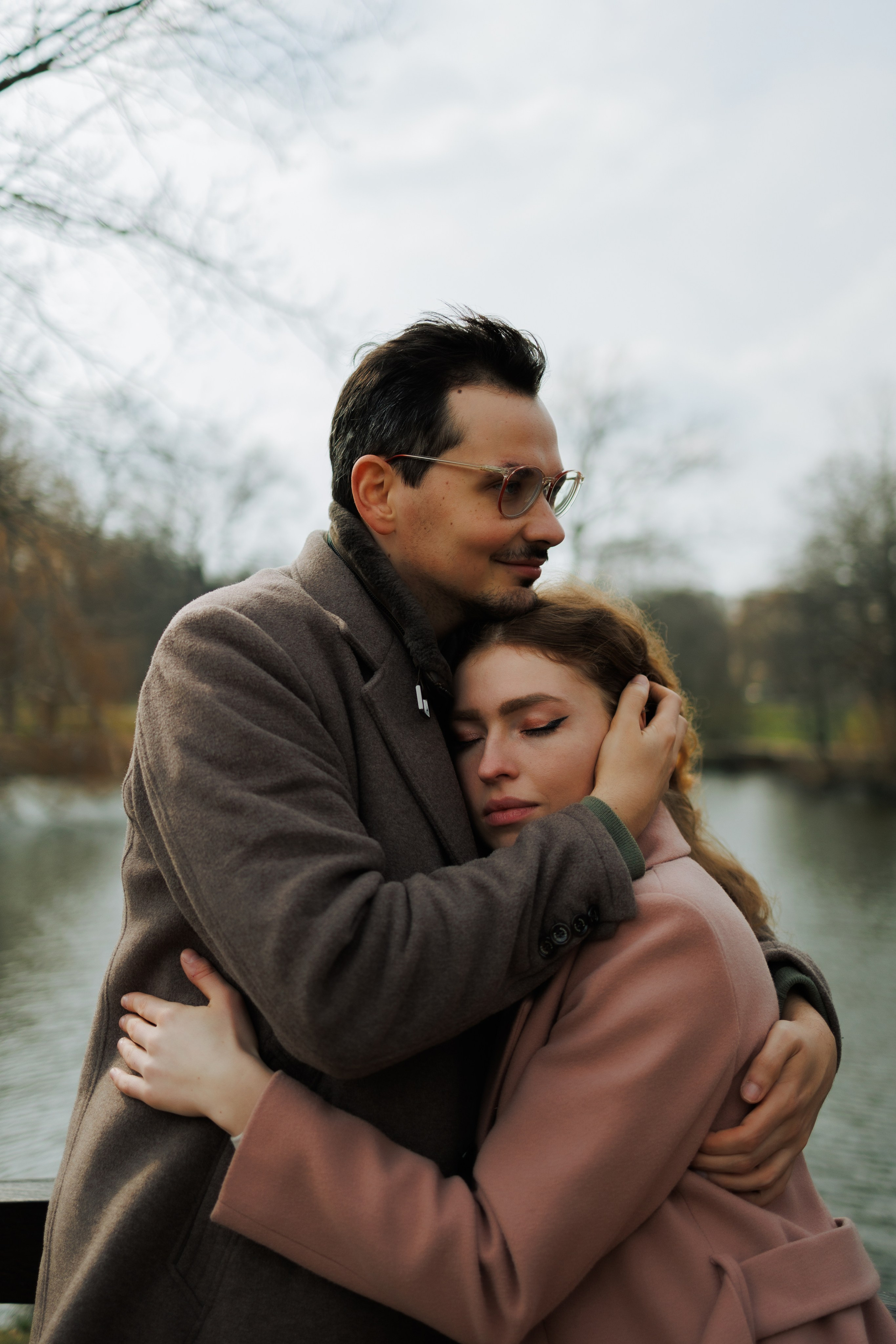 Love Story in Leipzig Park. Emotional&Cinematic Couple Photoshoot by Kristina Kozheltsova. Kristina Kozheltsova- Soulful Portrait&Lifestyle&Love Story Photographer in Leipzig, Germany