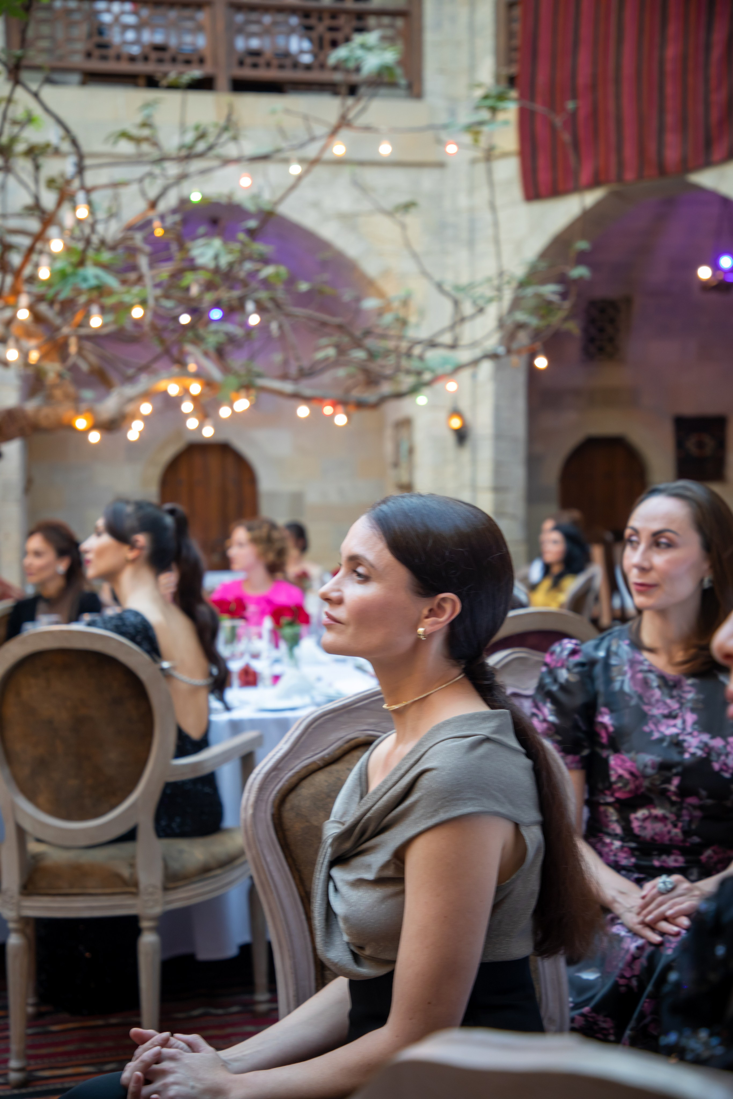 Gala-Dinner with the French Countess, the main etiquette expert Marie de Tilly. Baku Photographer