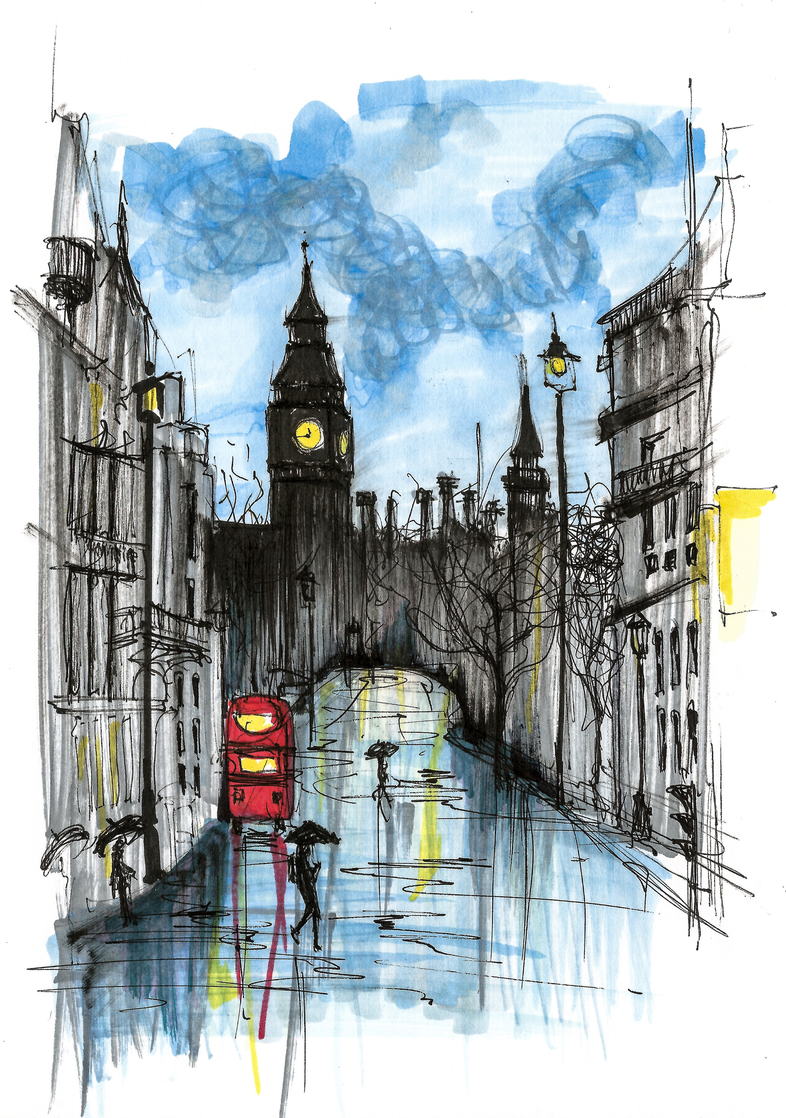 Urban views. Angelina Sorokopud. Artist in Strasbourg