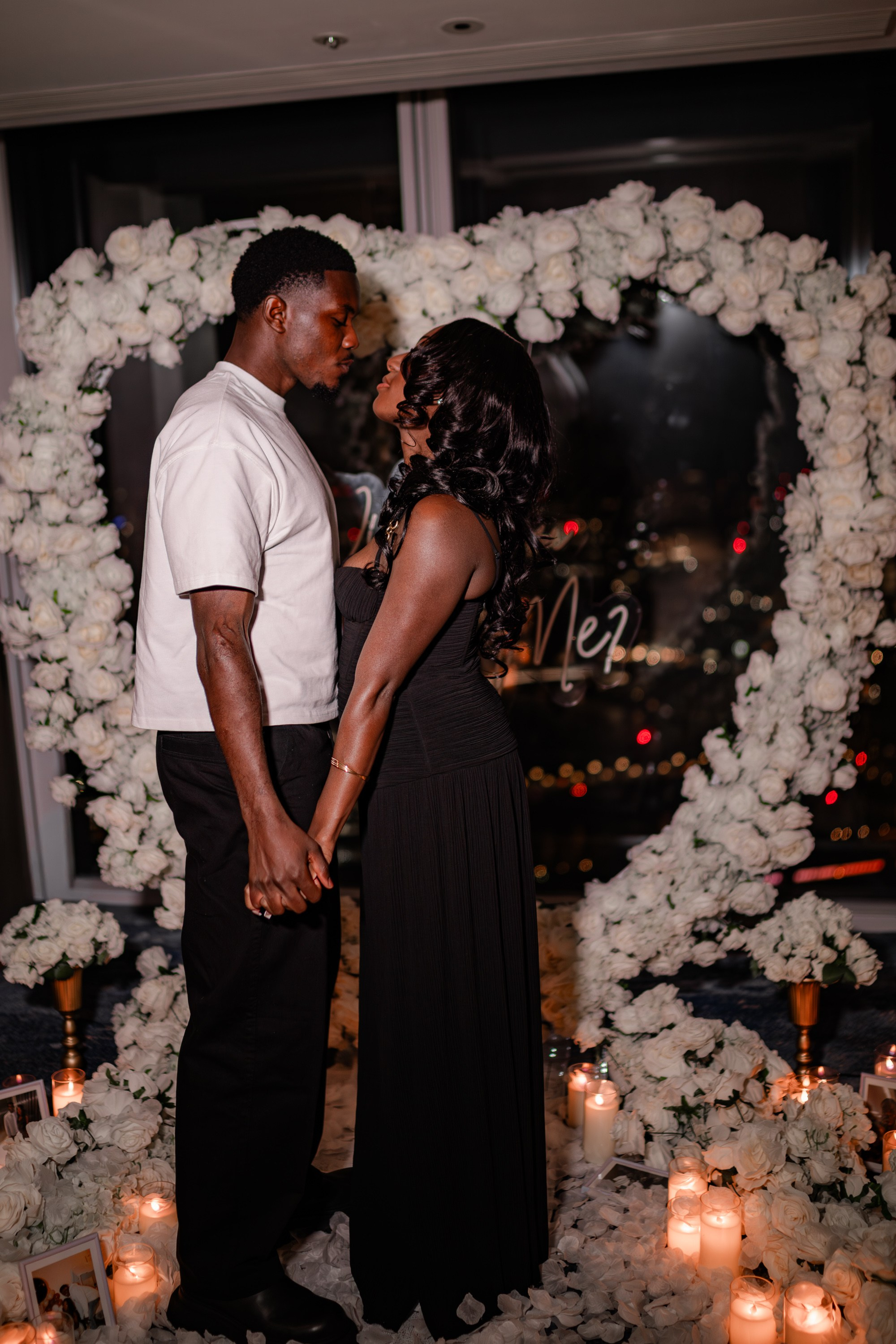 The proposal in The Shard. Tonya Kyrylenko photographer in London