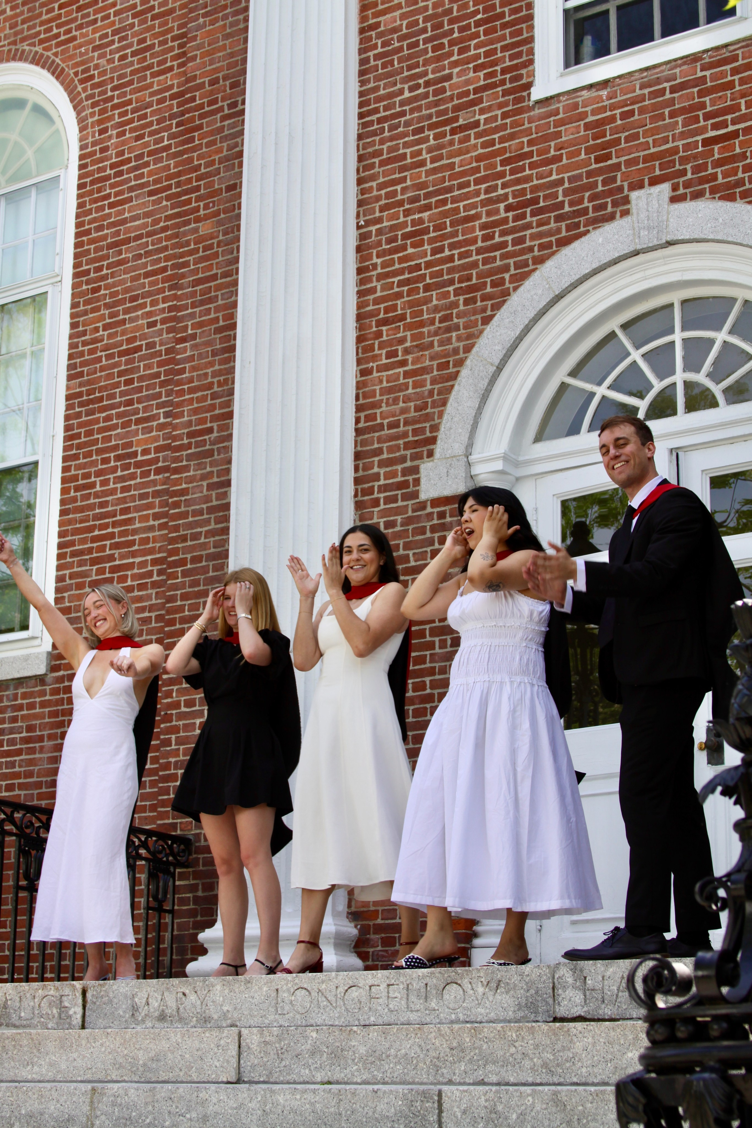 Masters graduation with Talia (group shoot). Kelly Sang, graduation and portrait photographer in Boston