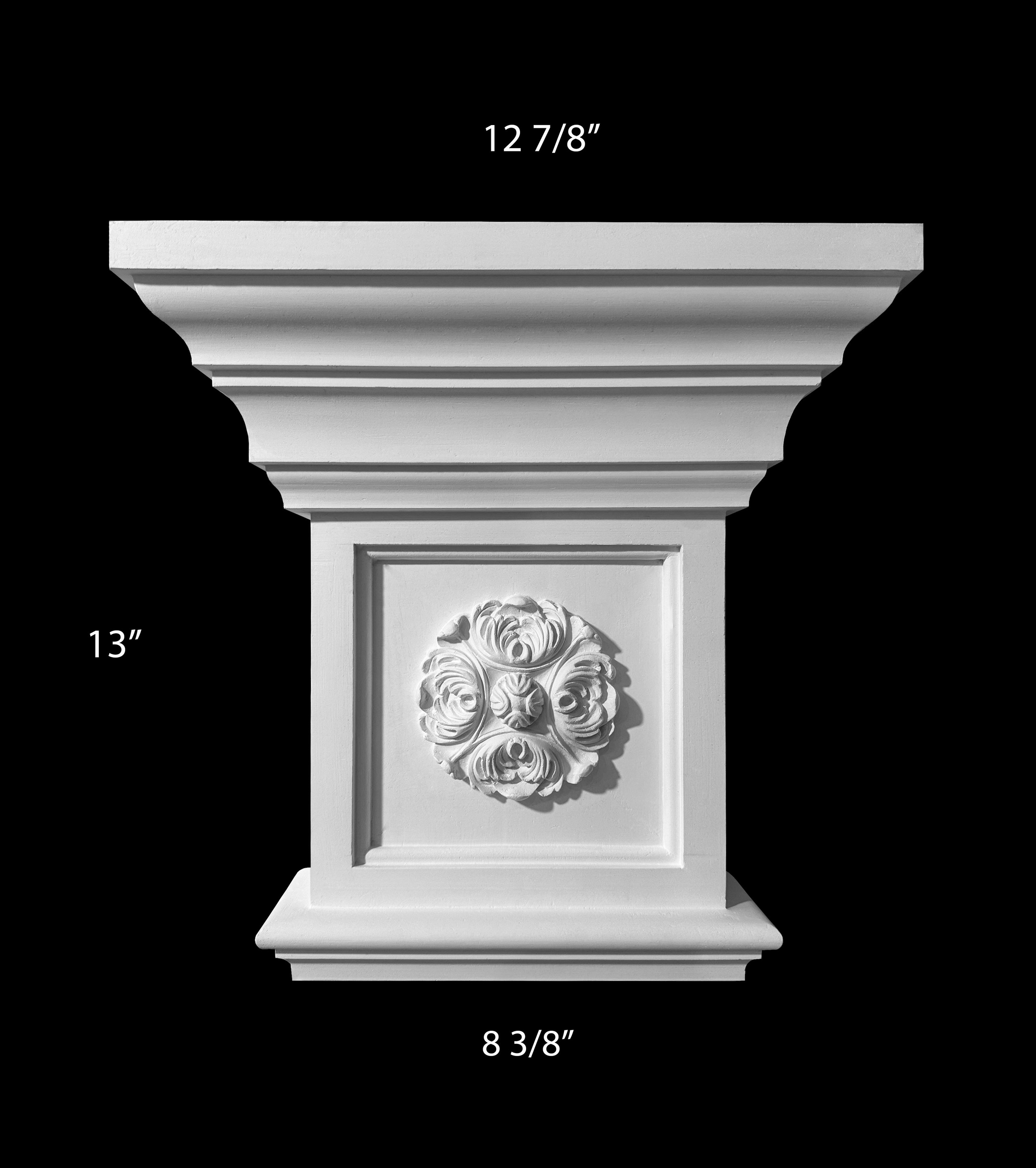 Columns. Plaster molding