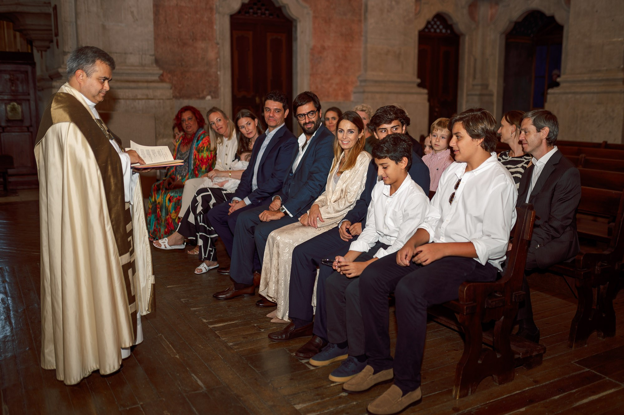 photography of a Catholic baptism in Lisbon
