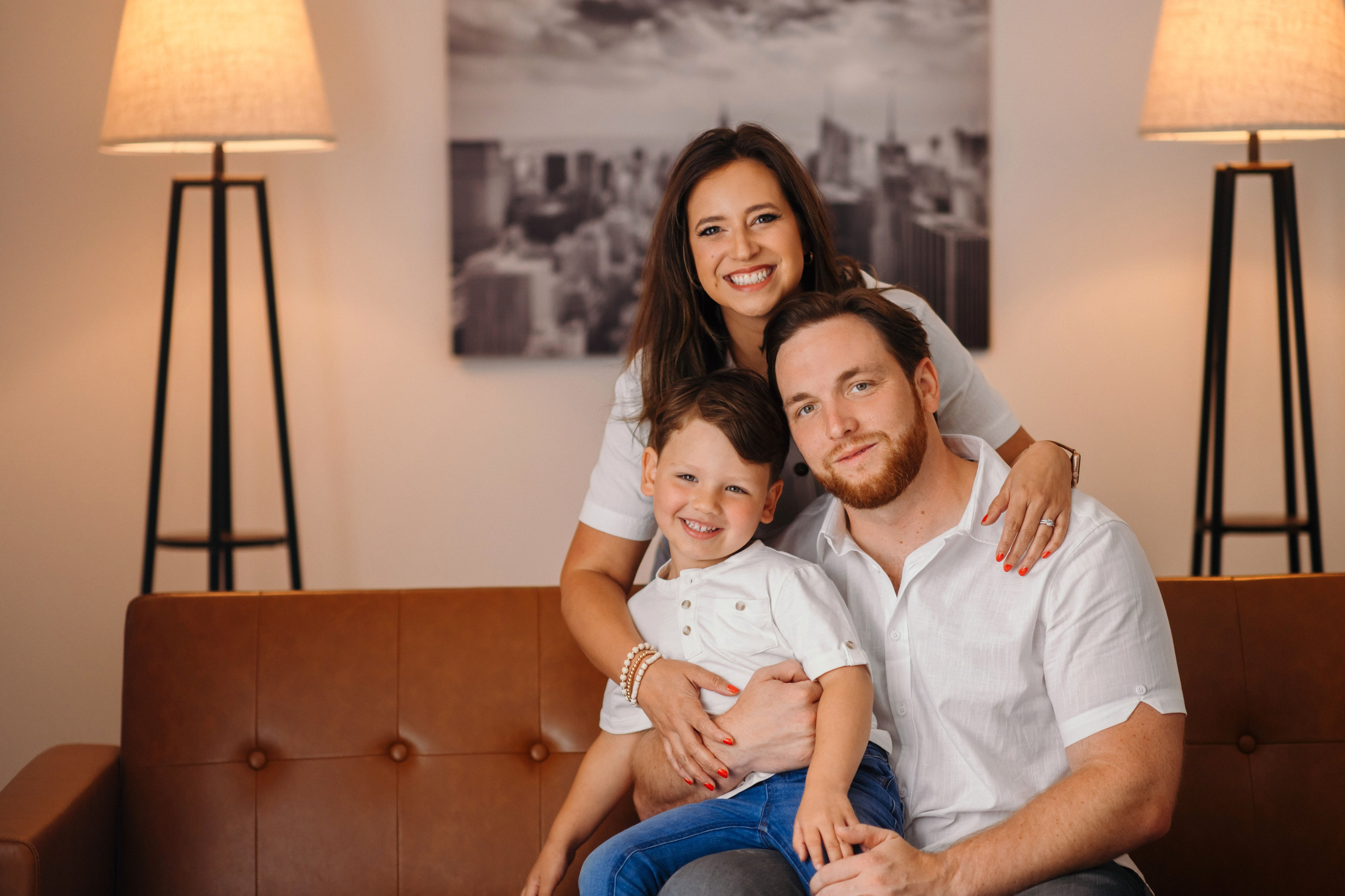 Amanda, Sam and Hayes. Wedding, maternity and family photographer in Charlotte Tasha Minn