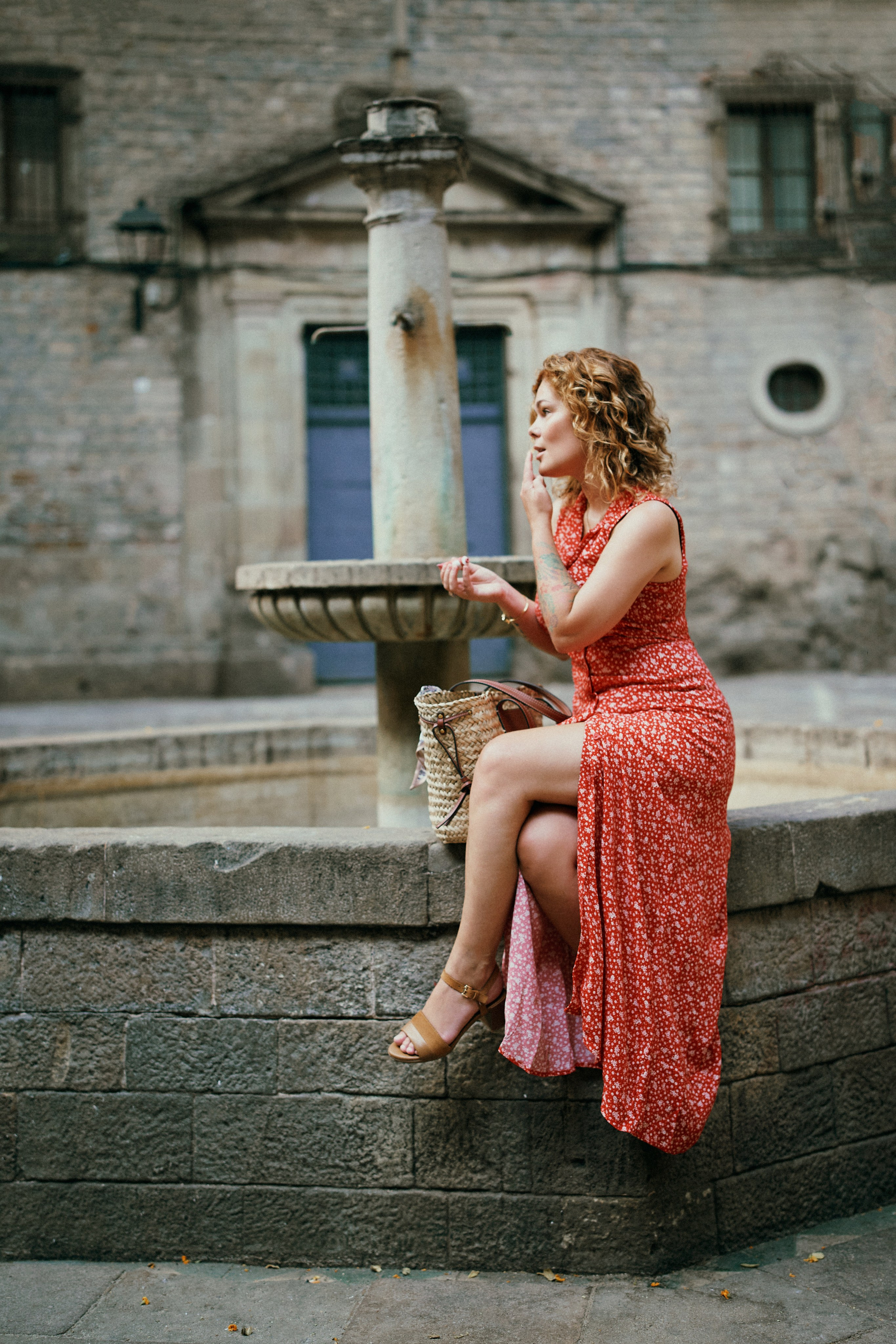 Красное платье. Кристина. Фотограф в Барселоне Жанна Захарченко