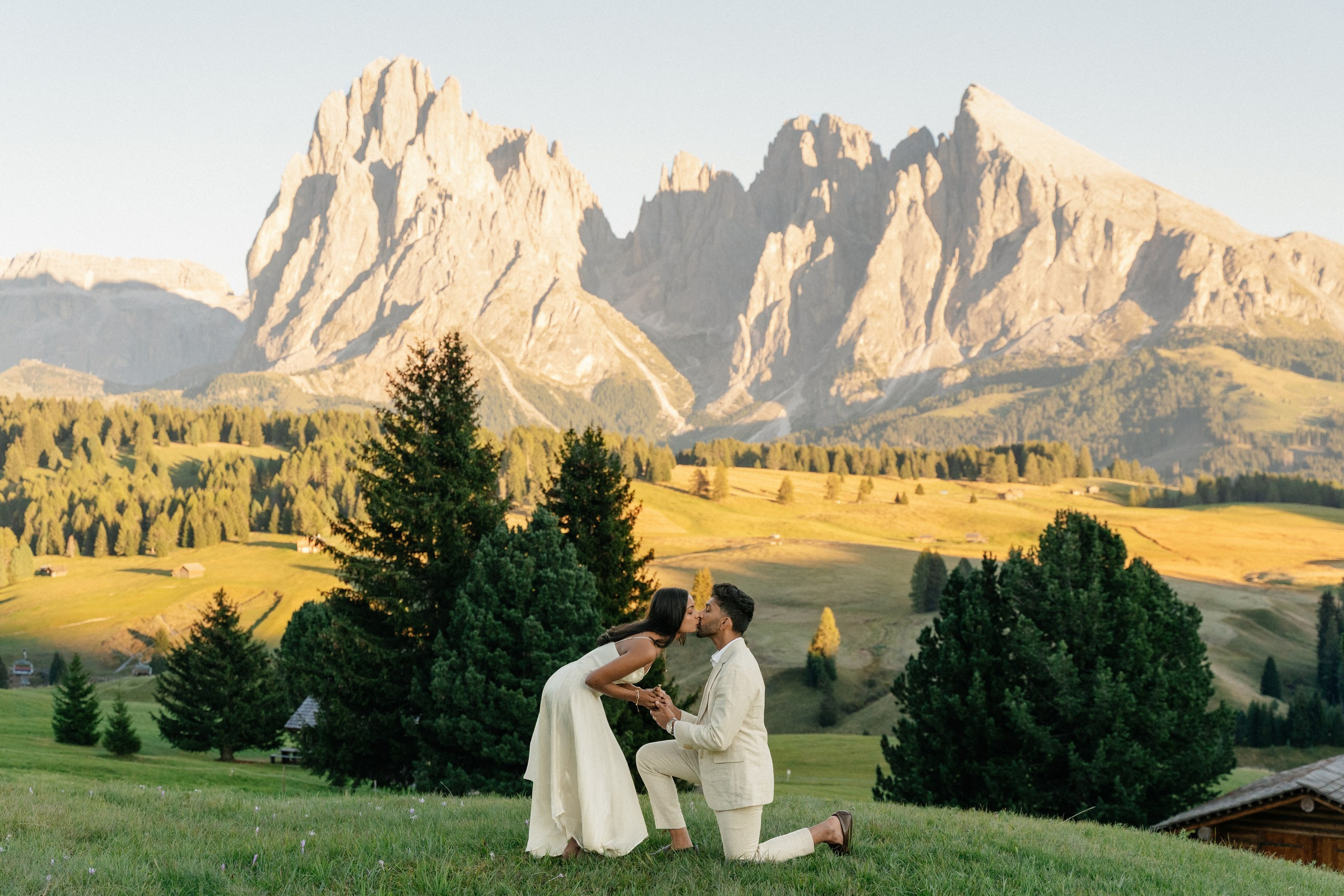 N & M (Alpe di Siusi, Dolomites, Italy). Marriage Proposal Photographer in Verona, Lake Garda and Dolomites| Diana Fedrigo