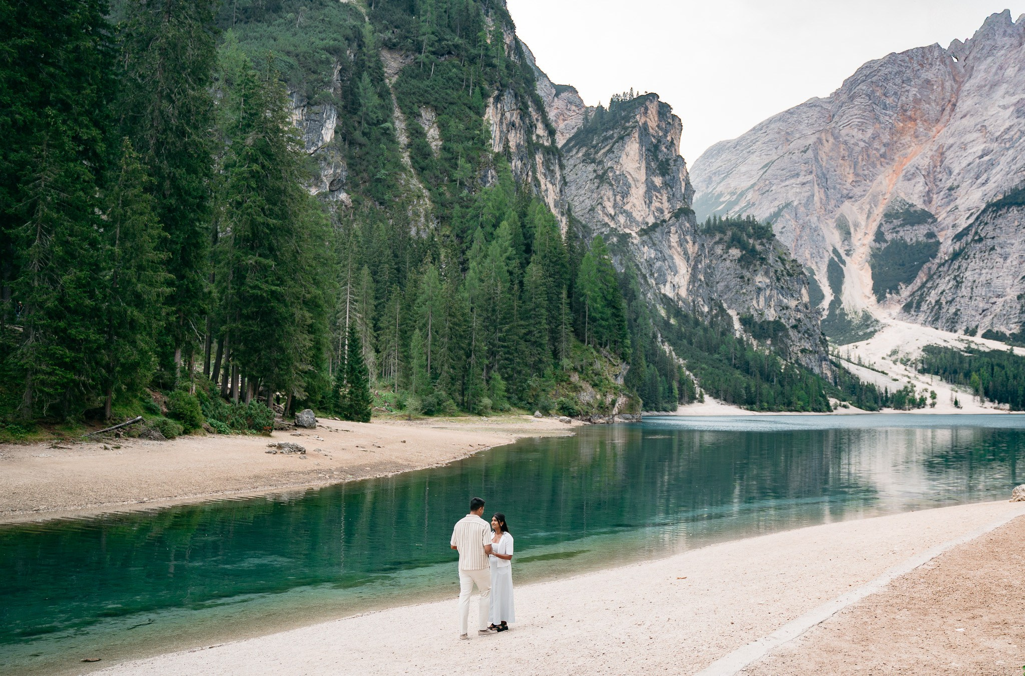 D & K (Lake Braies, Dolomites, Italy). Marriage Proposal Photographer in Verona, Lake Garda and Dolomites| Diana Fedrigo