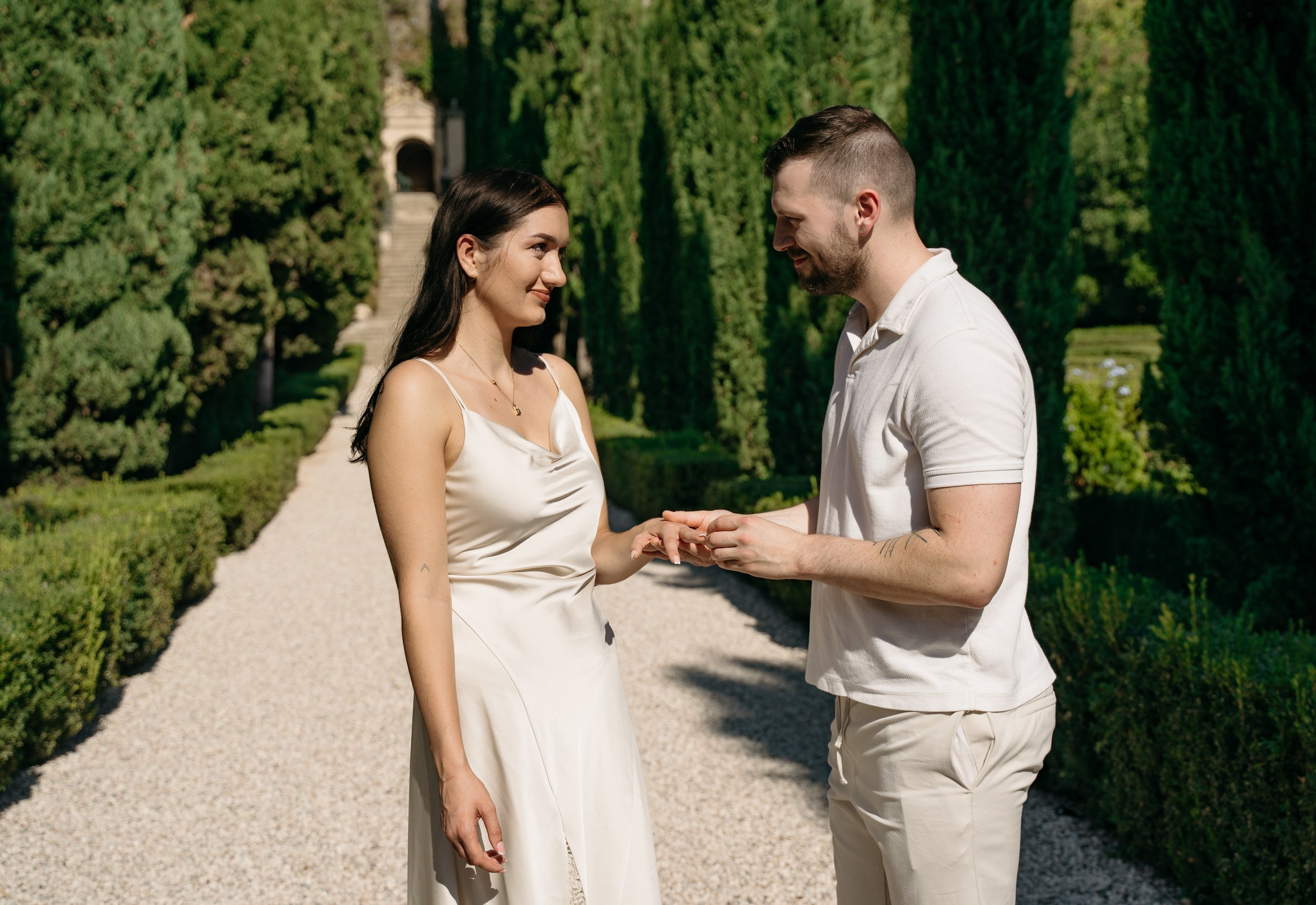 P & C (Verona, Giardino Giusti, Italy). Marriage Proposal Photographer in Verona, Lake Garda and Dolomites| Diana Fedrigo