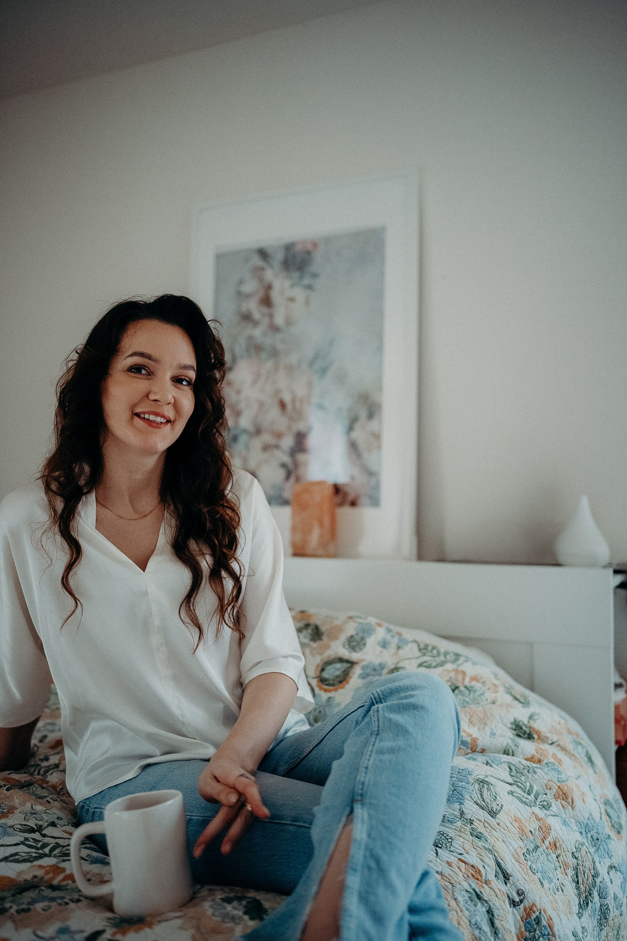 Home photo shoot. Portrait and wedding photographer in New York