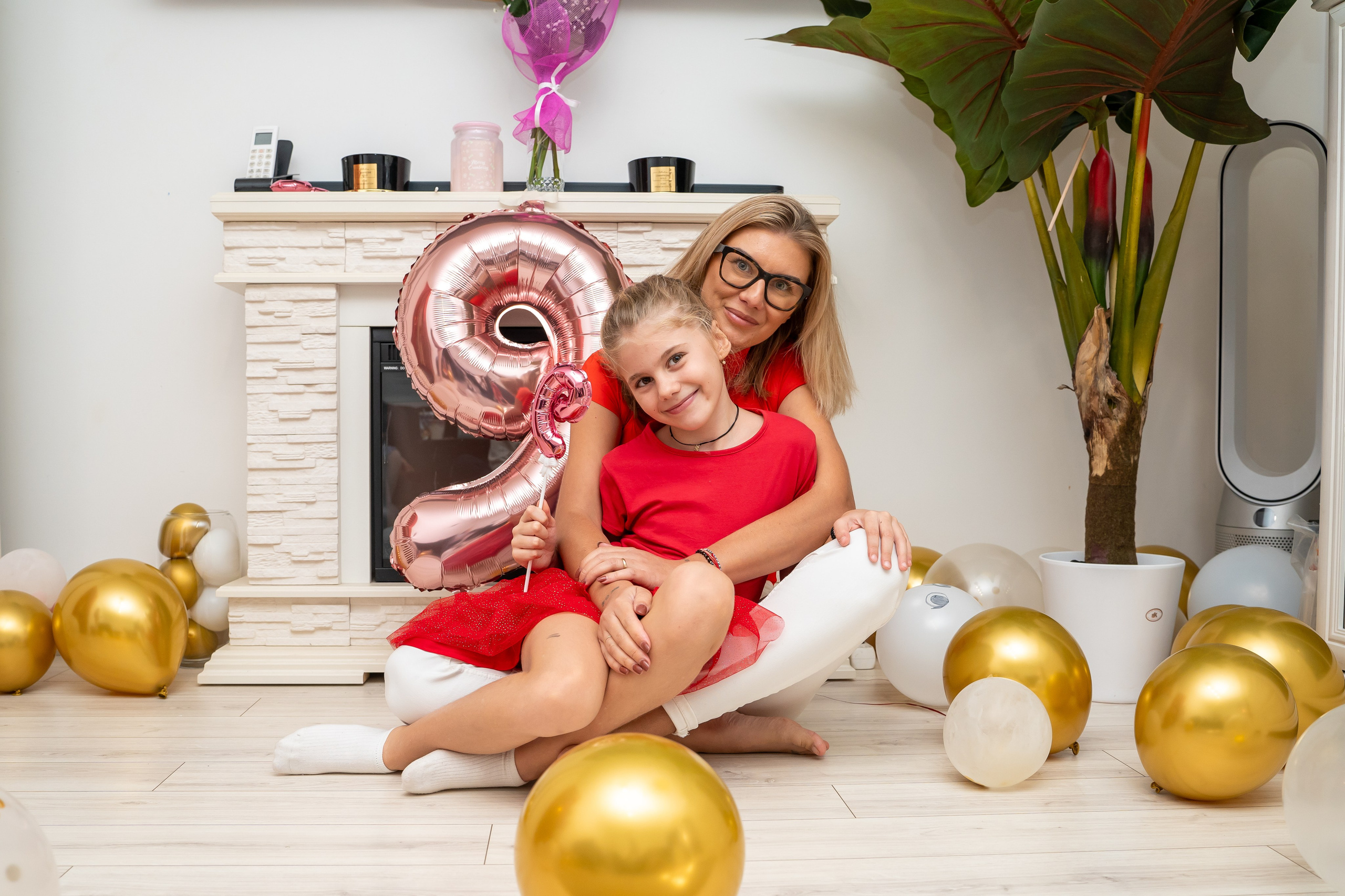 mamica la ziua de nastere a fetitei