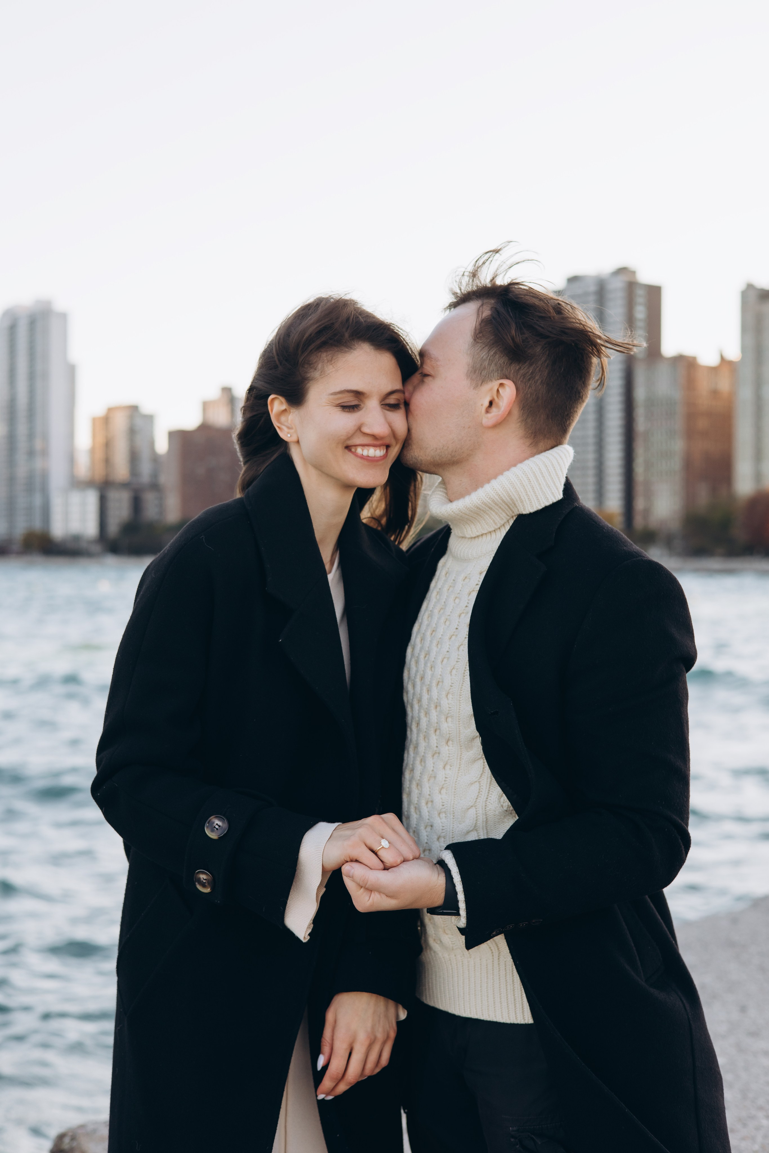 North Lake Shore Proposal — Chicago Photographer — Margarita Chudinova