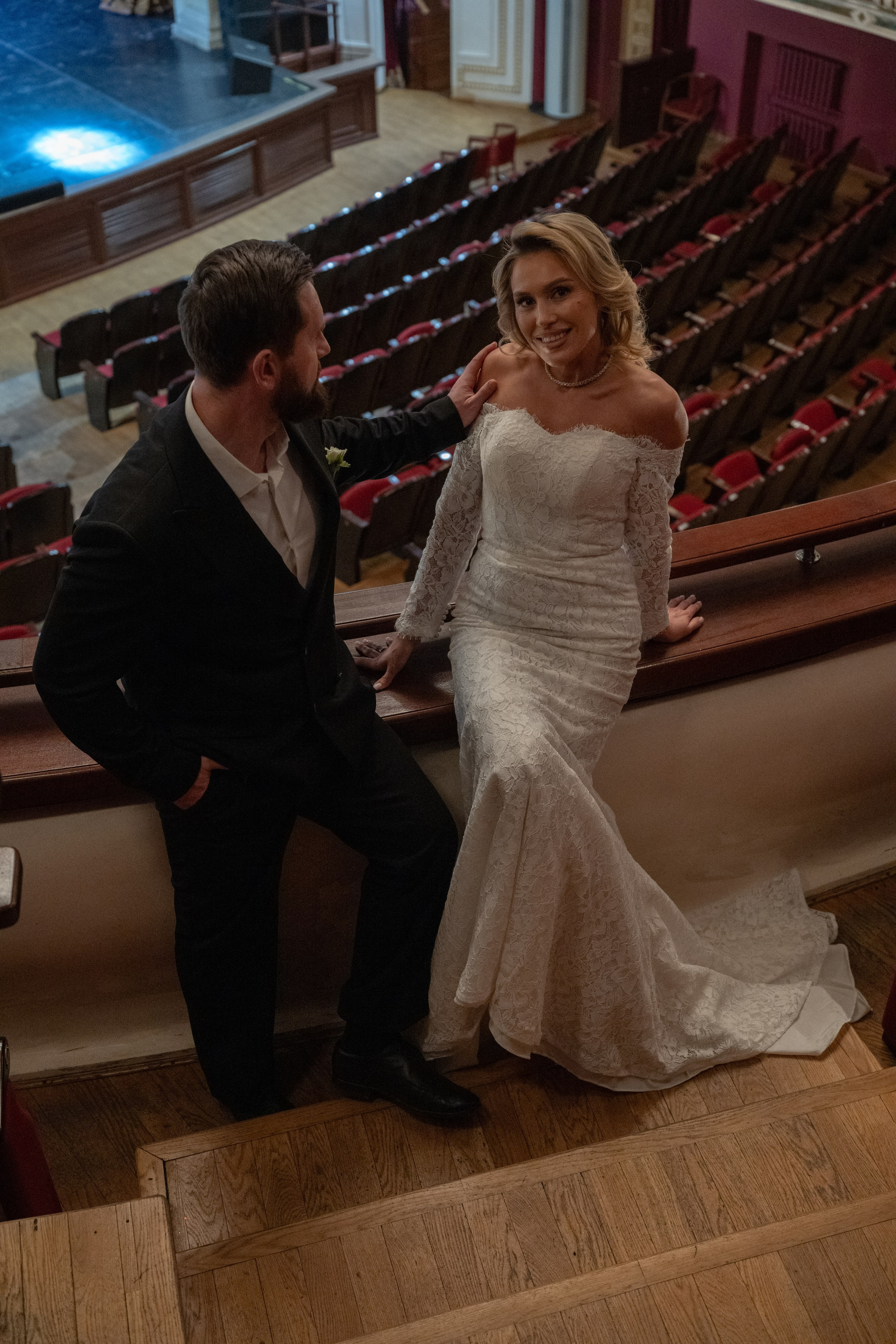 Wedding photography in theater. JourneyUP Visuals