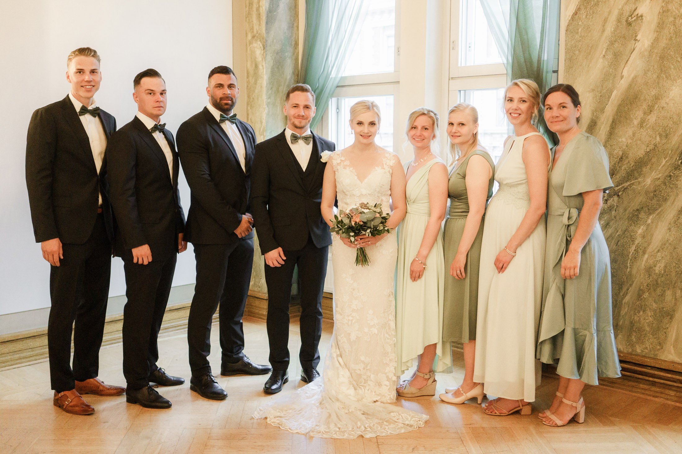 Hääkuvaus Klaus K, Rake-sali ja Helsingin vanha kirkko