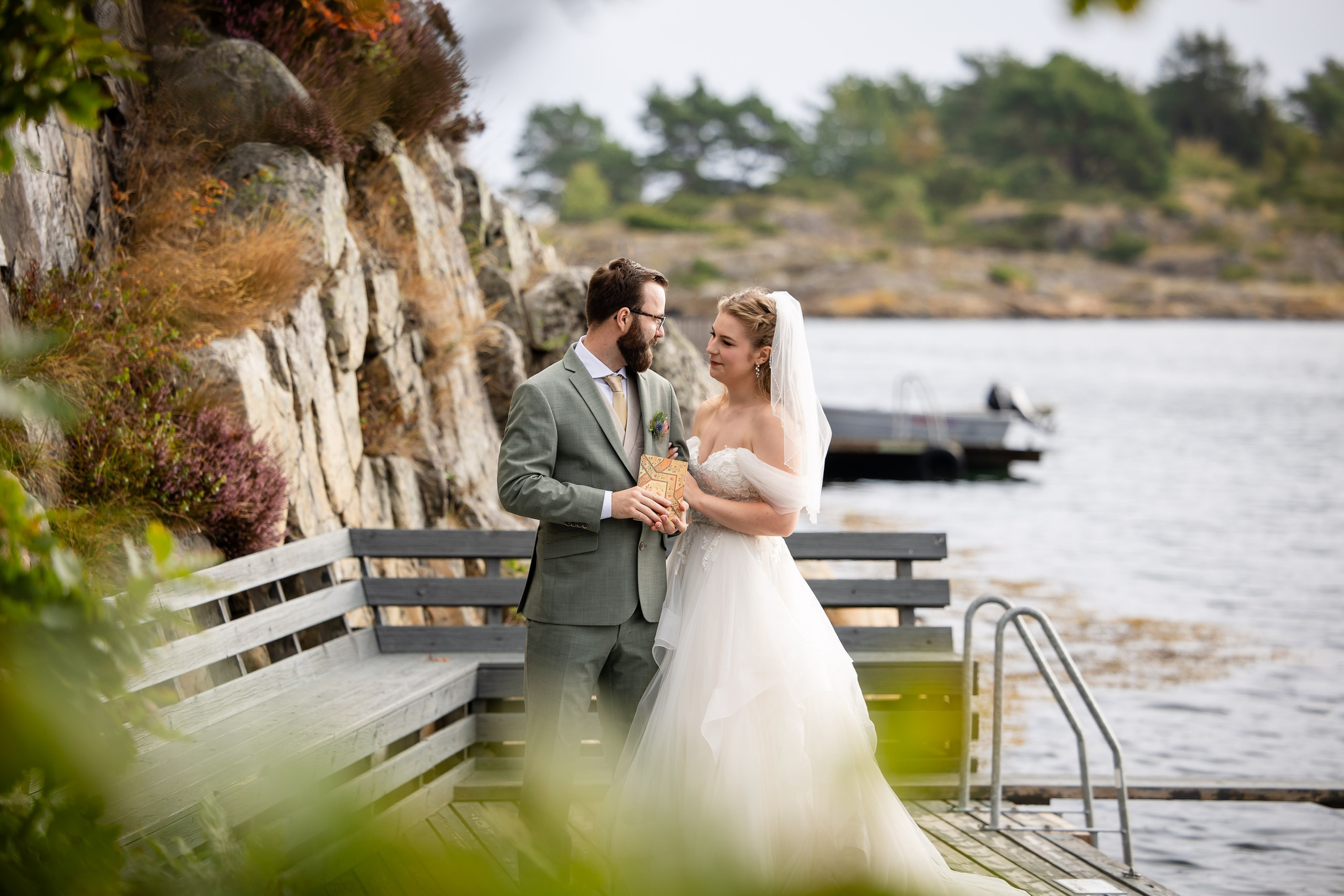 Bryllupsfotografering på Tromøya i Arendal. Bryllupsfotograf i Oslo og Rogaland — Meisal Media