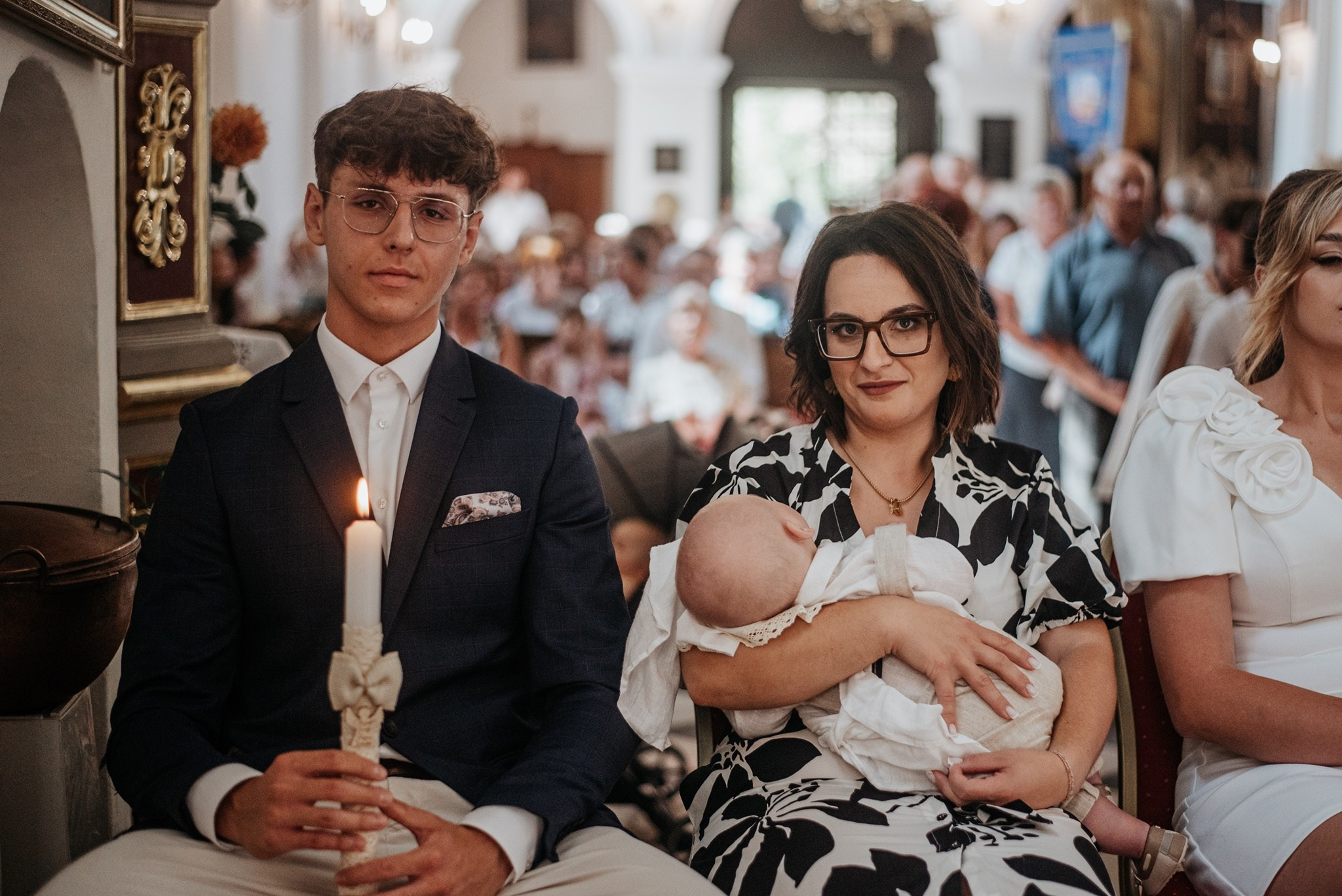 Chrzest Św. Jasia. Dominika Strachacka Fotografia | Fotograf ślubny i rodzinny Opole Lubelskie Lublin