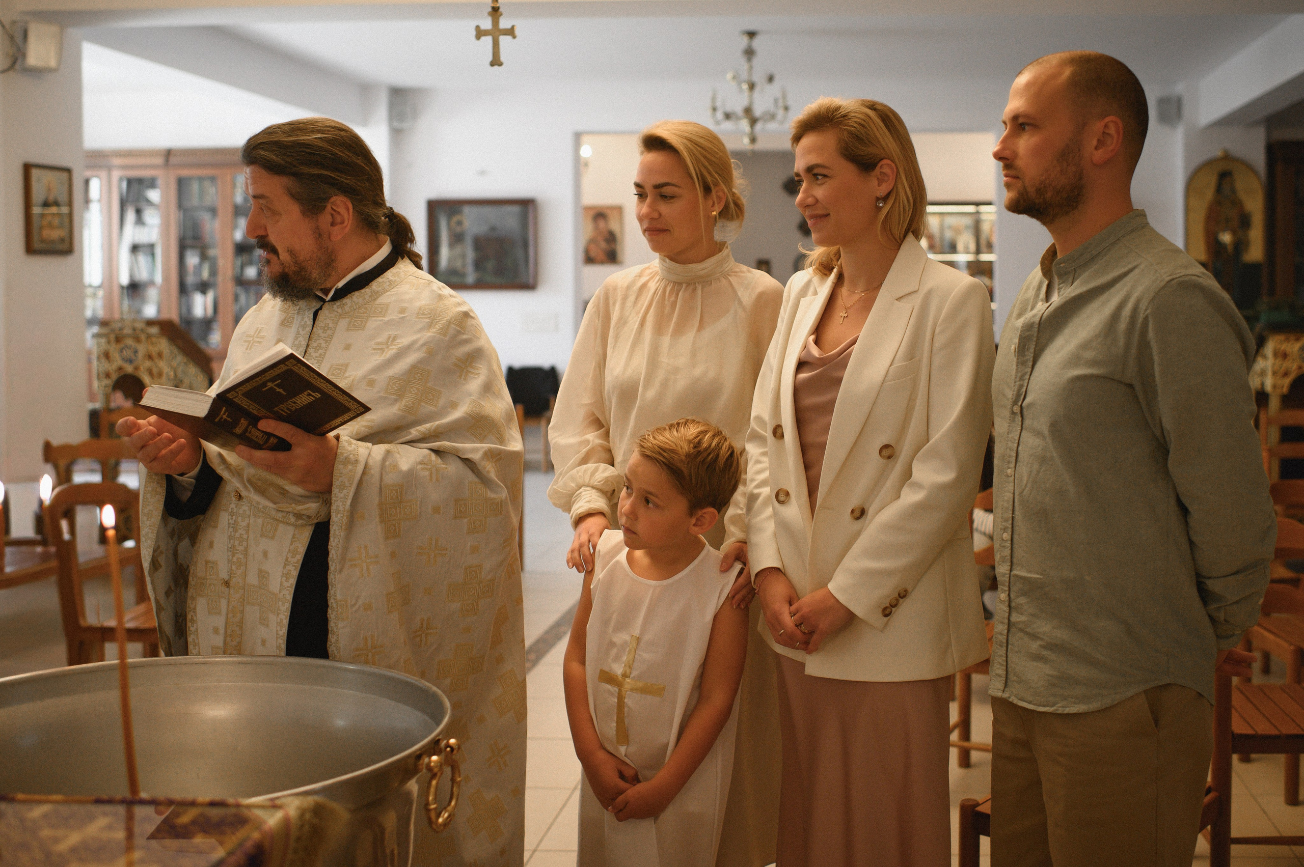 Baptism Mihail. Family, children, portrait, and event photography in Thessaloniki