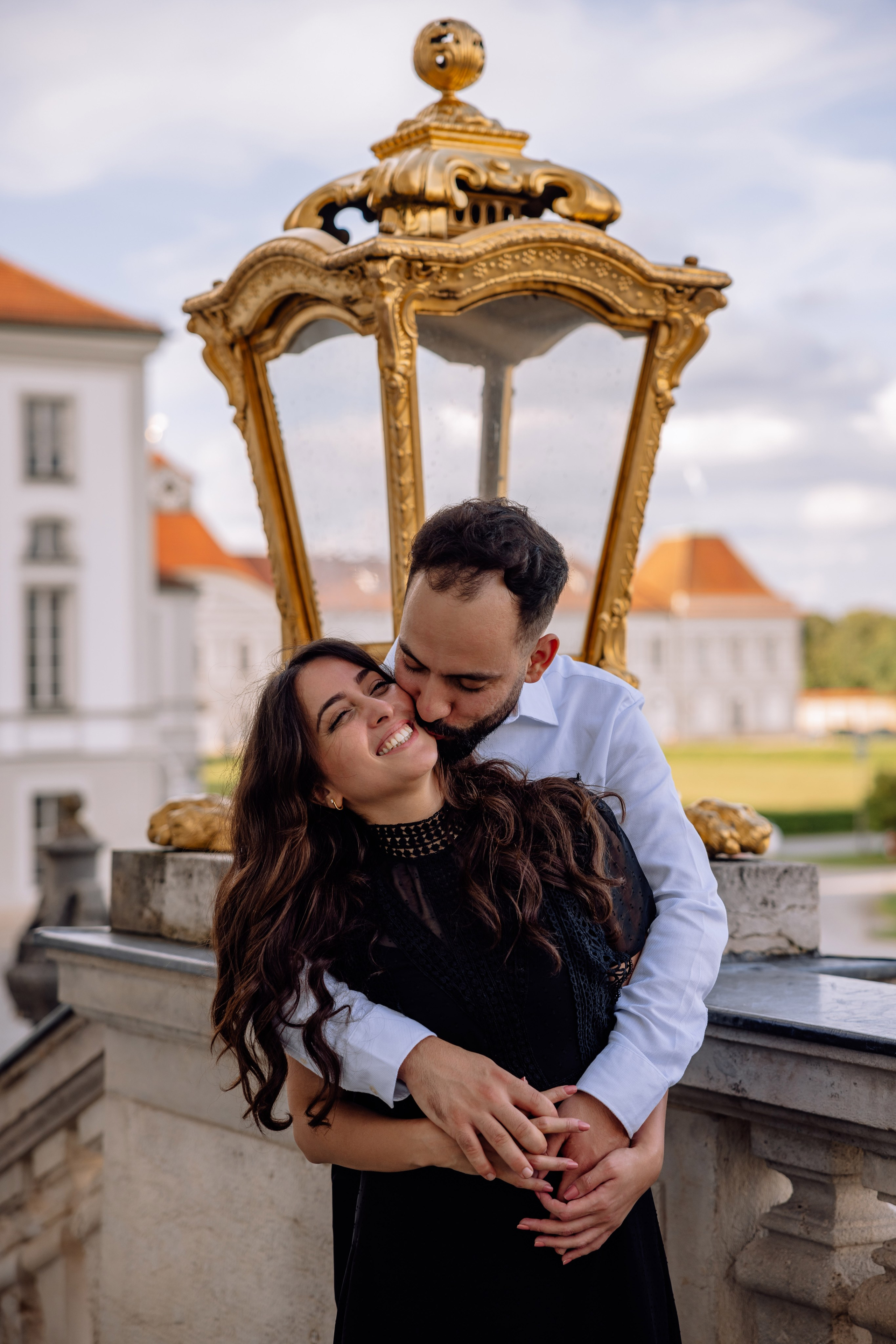Antrag am Schloss Nymphenburg. Hochzeitsfotograf München Taufe Familienfotograf Tanja Mauke