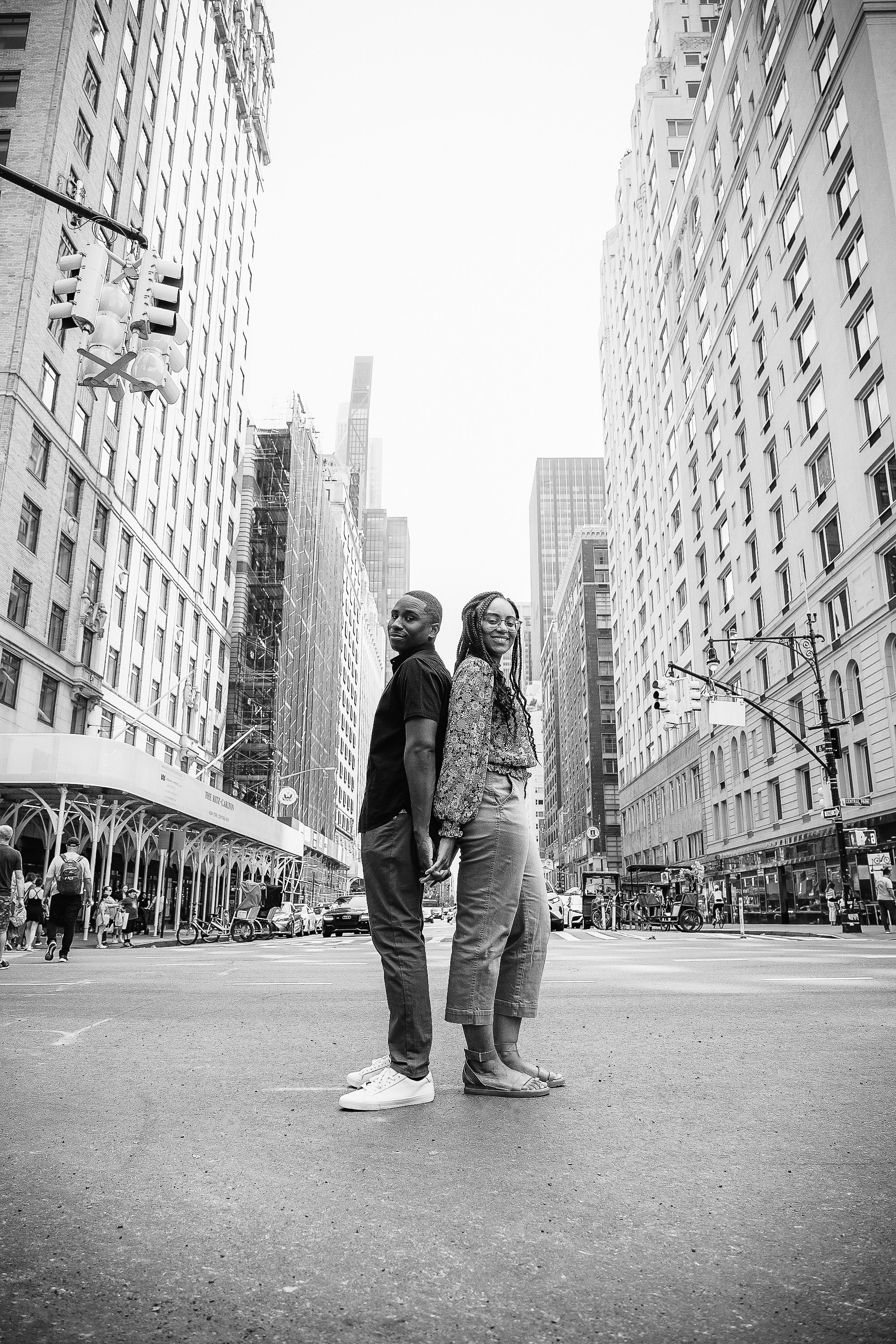 Photoshoot before wedding. Portrait and wedding photographer in New York