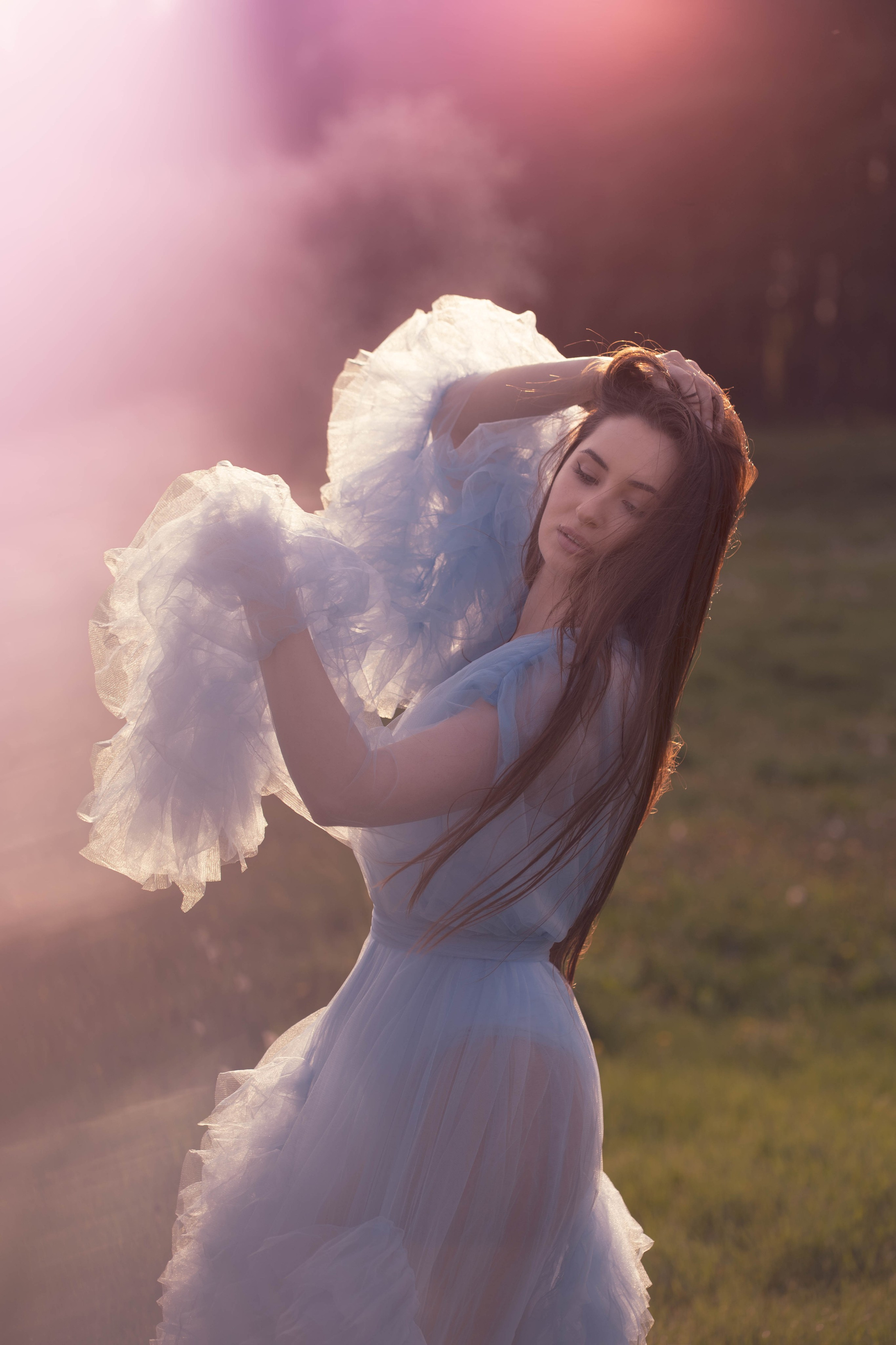Saulėlydis su Dominika. Fotografija — Olga Bojarin
