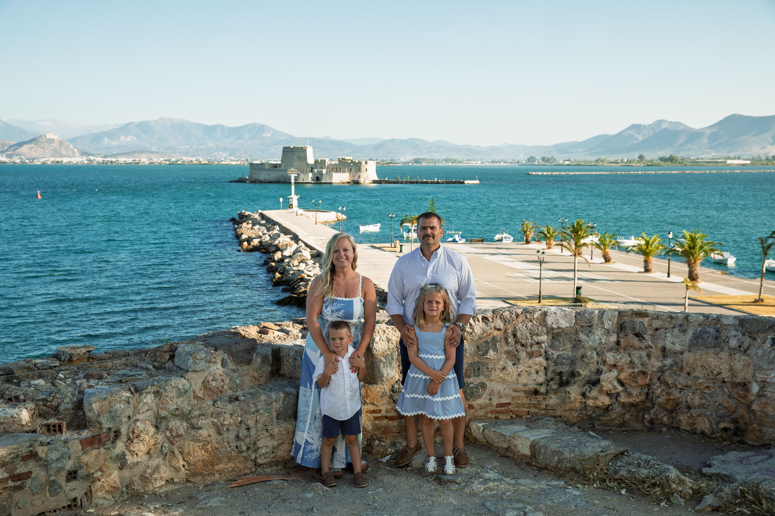 Family Kordalis (USA - Greece). Photographer Anya Khasapi. Nafplio, Greece