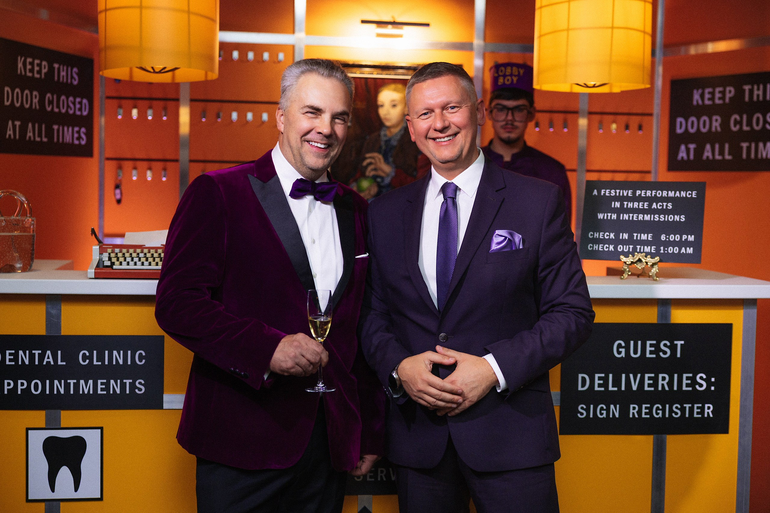 Grand Budapest Hotel Style Anniversary Party in Riga — Elegant Anniversary Photos & Video. Evgeny Timofeyev | Wedding & Content photographer and videographer