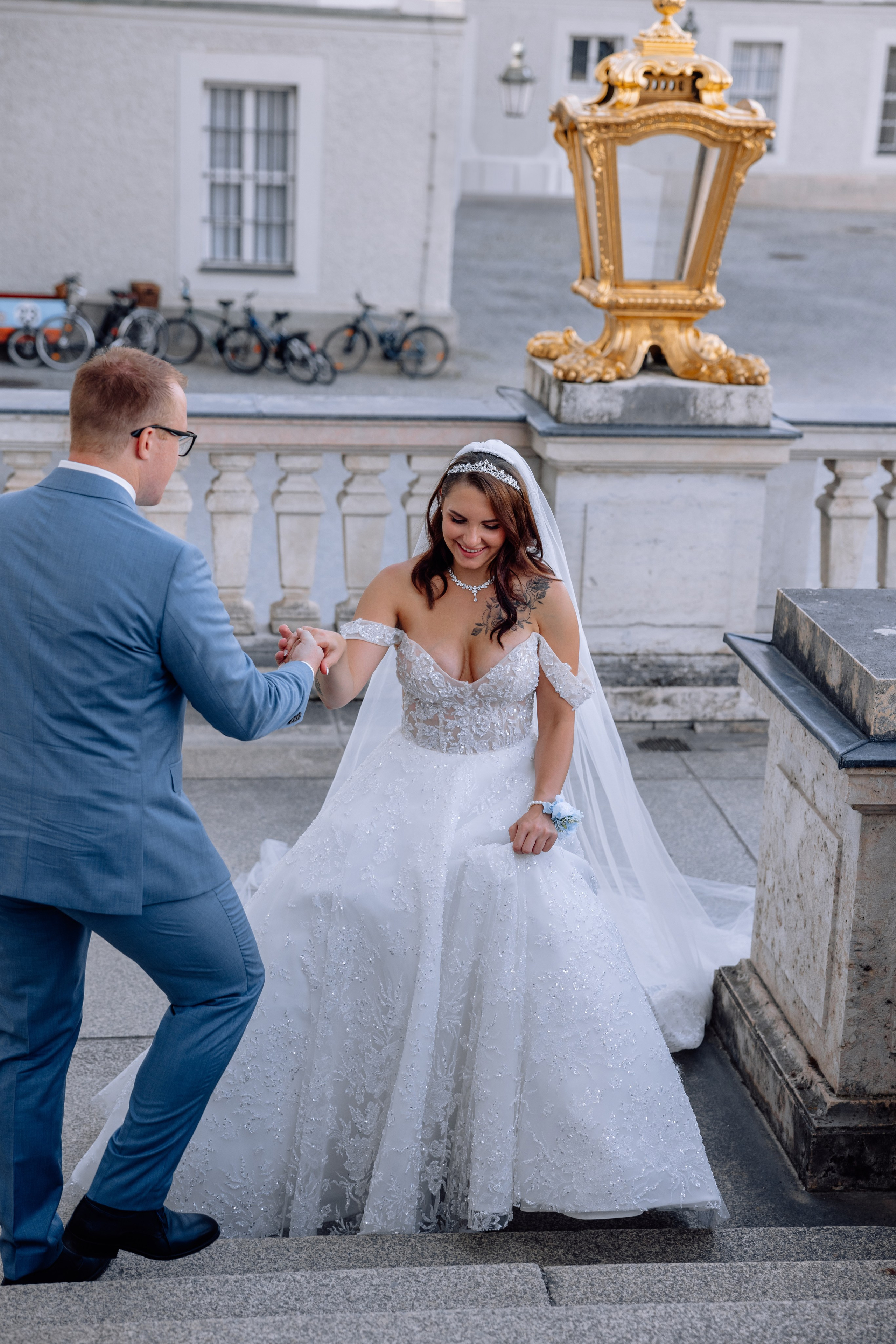 Hochzeit im Schlosscafé im Palmenhaus & Schloss Nymphenburg. Hochzeitsfotograf München Taufe Familienfotograf Tanja Mauke