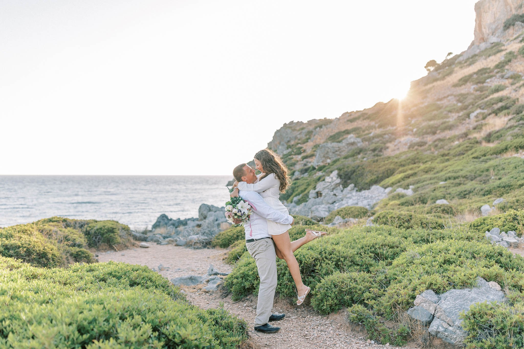 After Wedding Griechenland Kreta Flitterwochen Fotoshooting