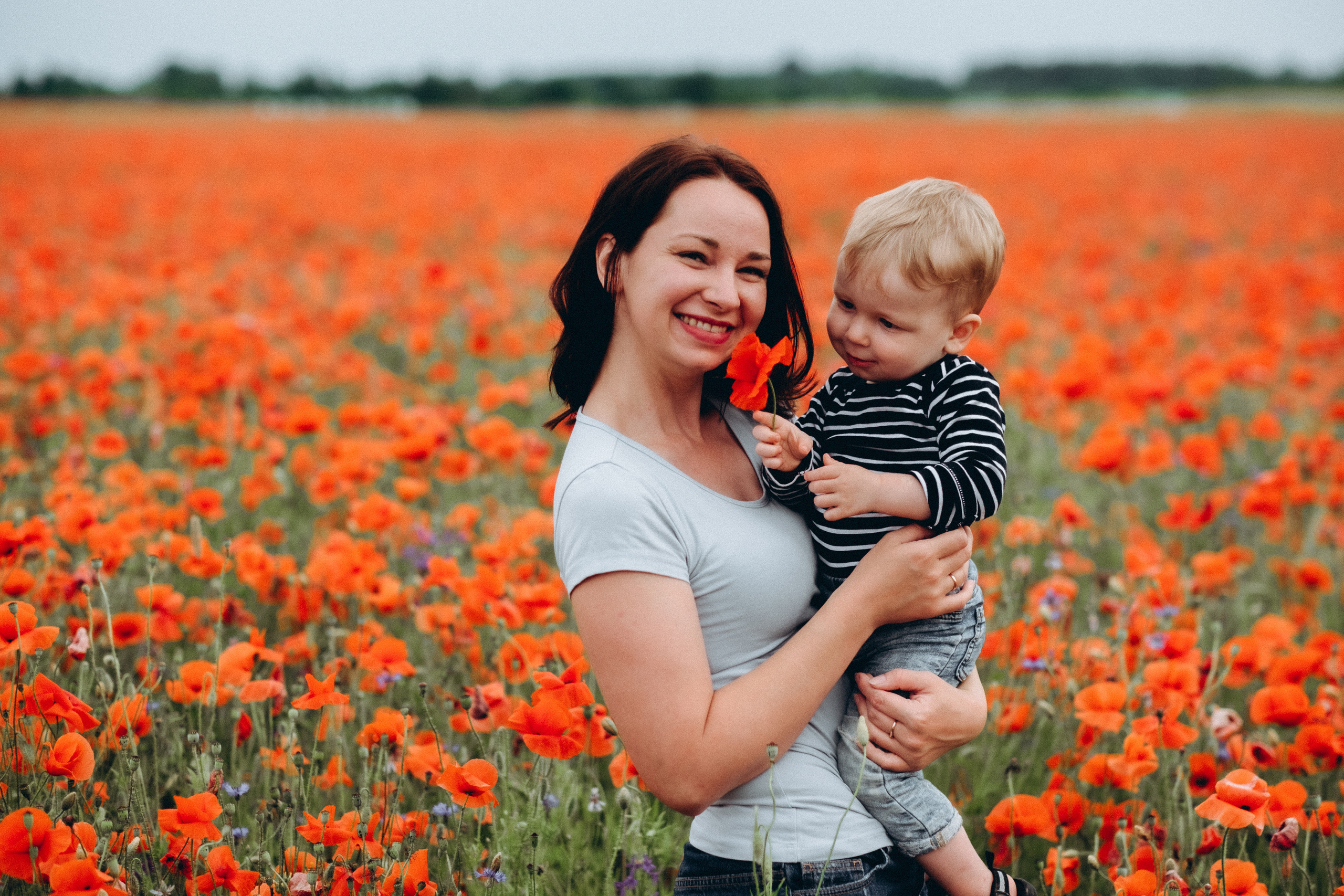 Fotosesija magoņu laukā. Kāzu × Ģimenes notikumu fotografs Edgars Kalniņš