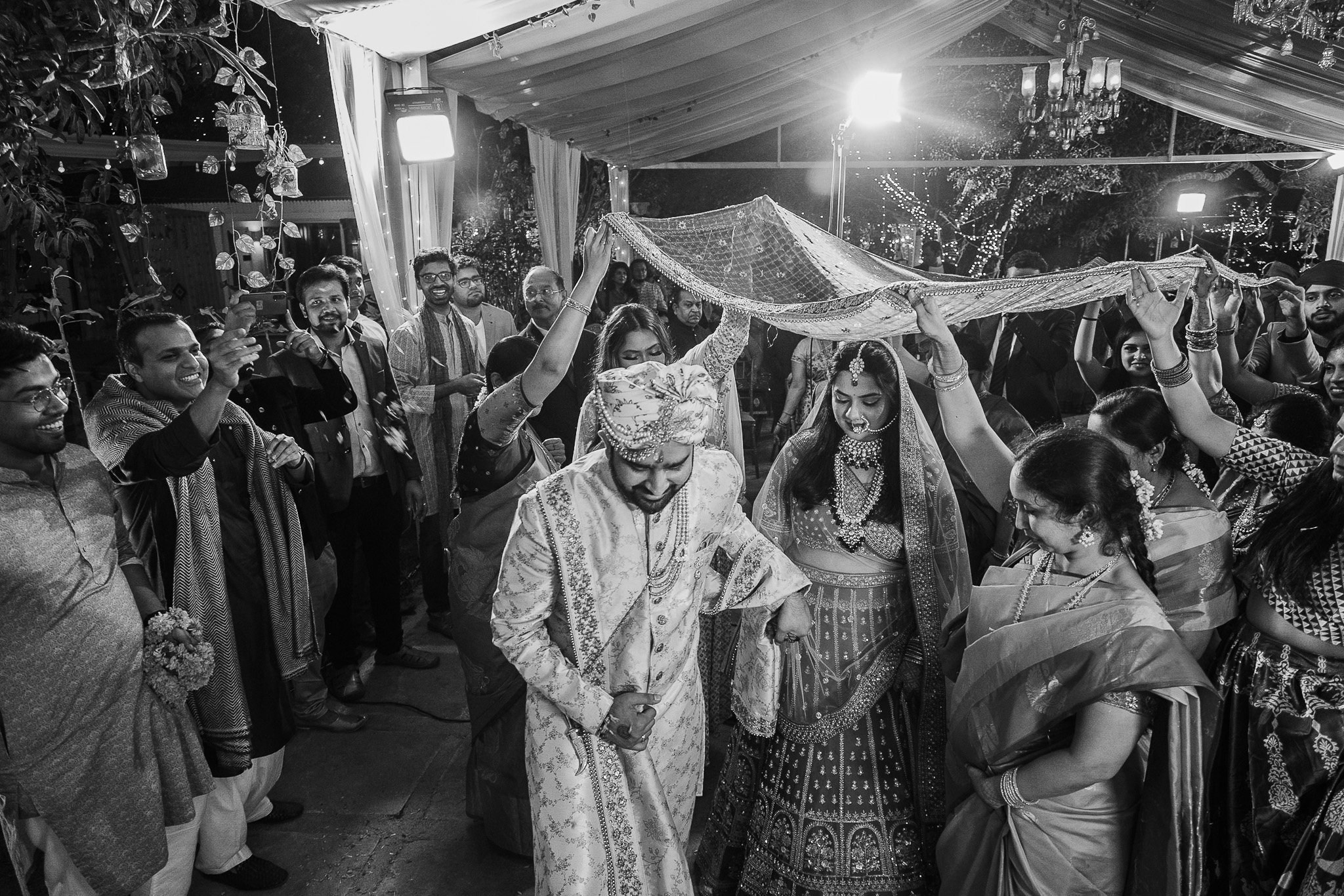 Telugu + Punjabi Fusion Wedding at Le Roma Gardenia resort, Bangalore, India