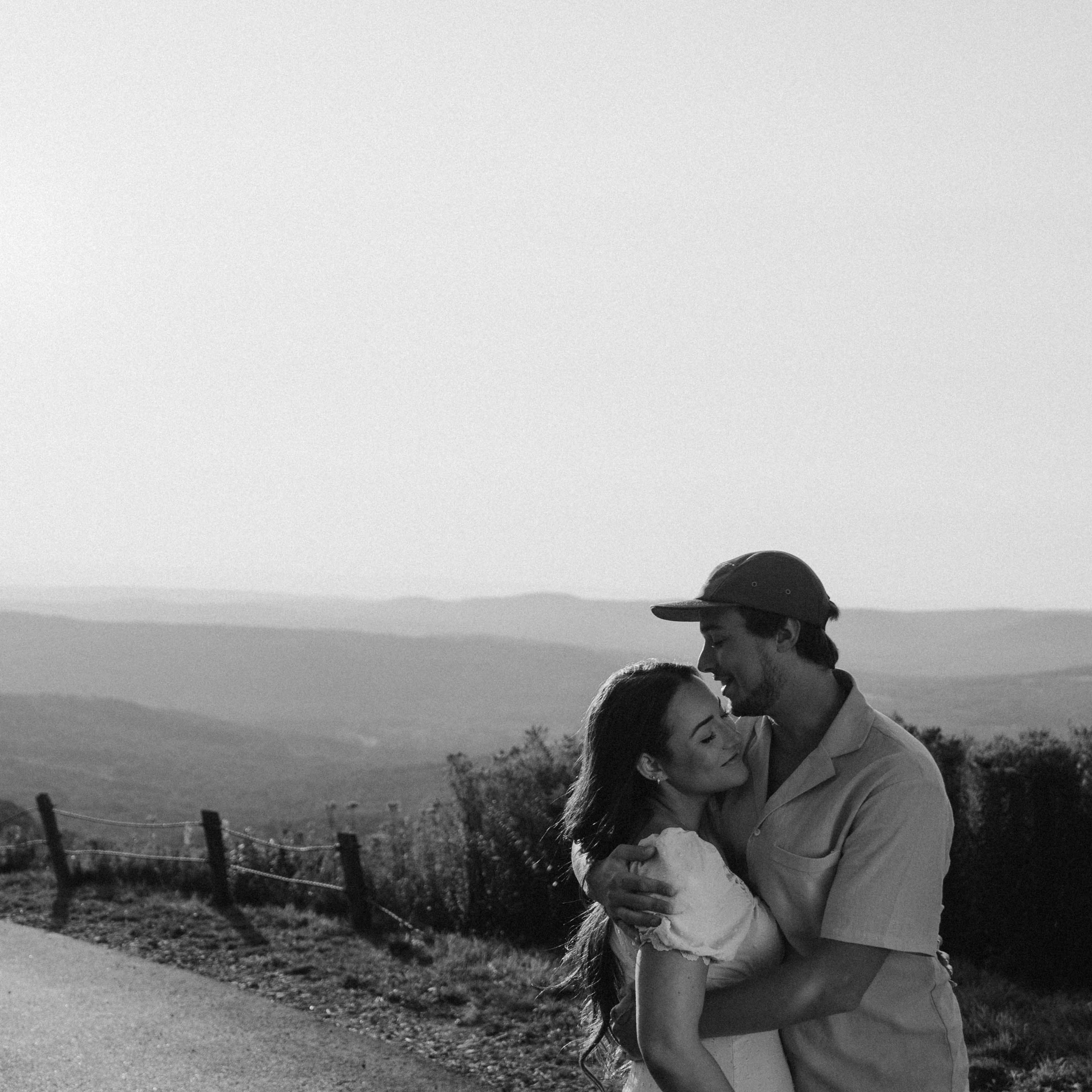 Romantic wedding couple portrait at Pittsfield State Forest in Massachusetts