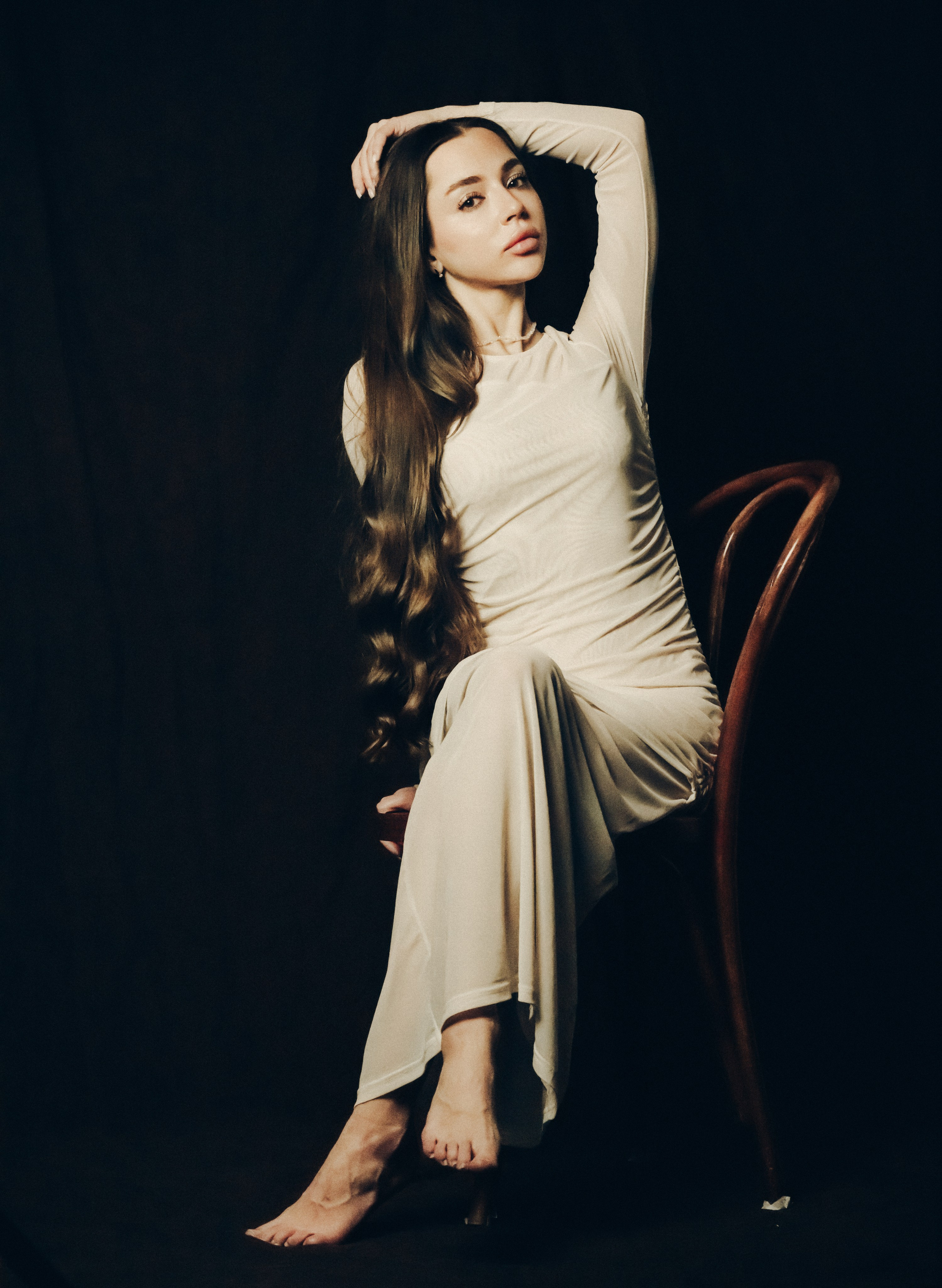 Grey room. Portrait photographer in Europe. Aurora Balear in Balearic Islands, woman portrait photographer. Work in Spain