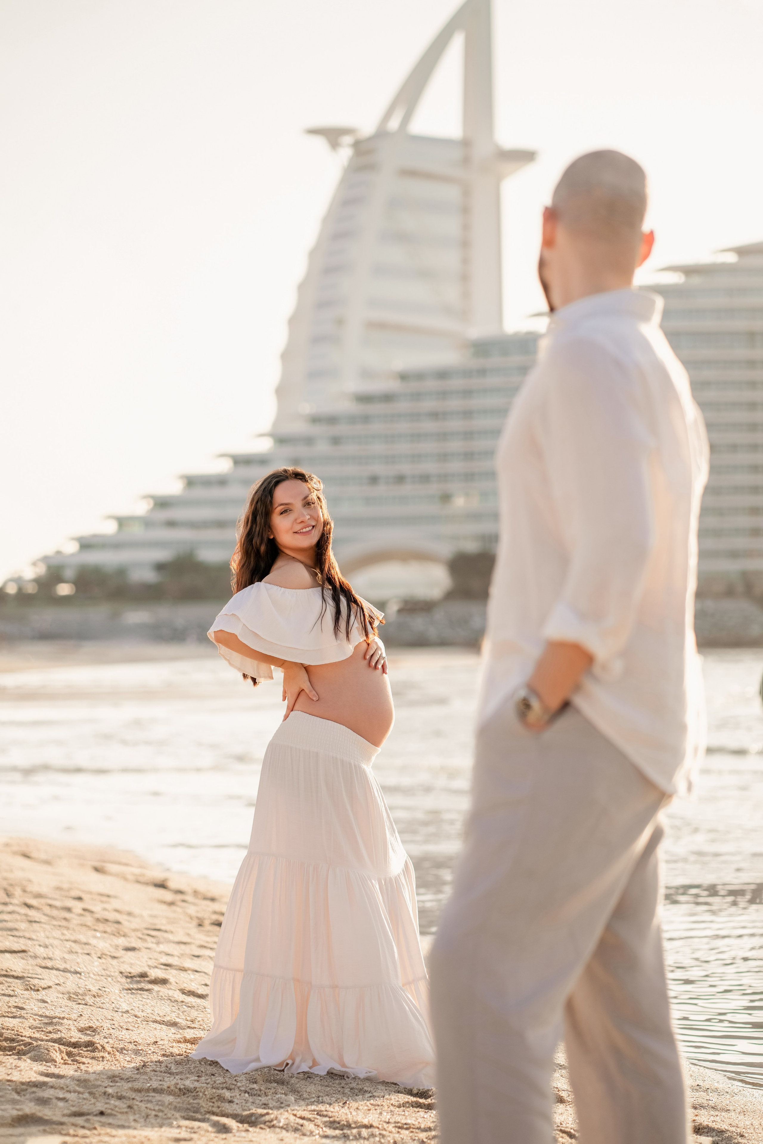 Sunset by the Burj Al Arab. Angela Iakovleva — Family Photographer in Dubai