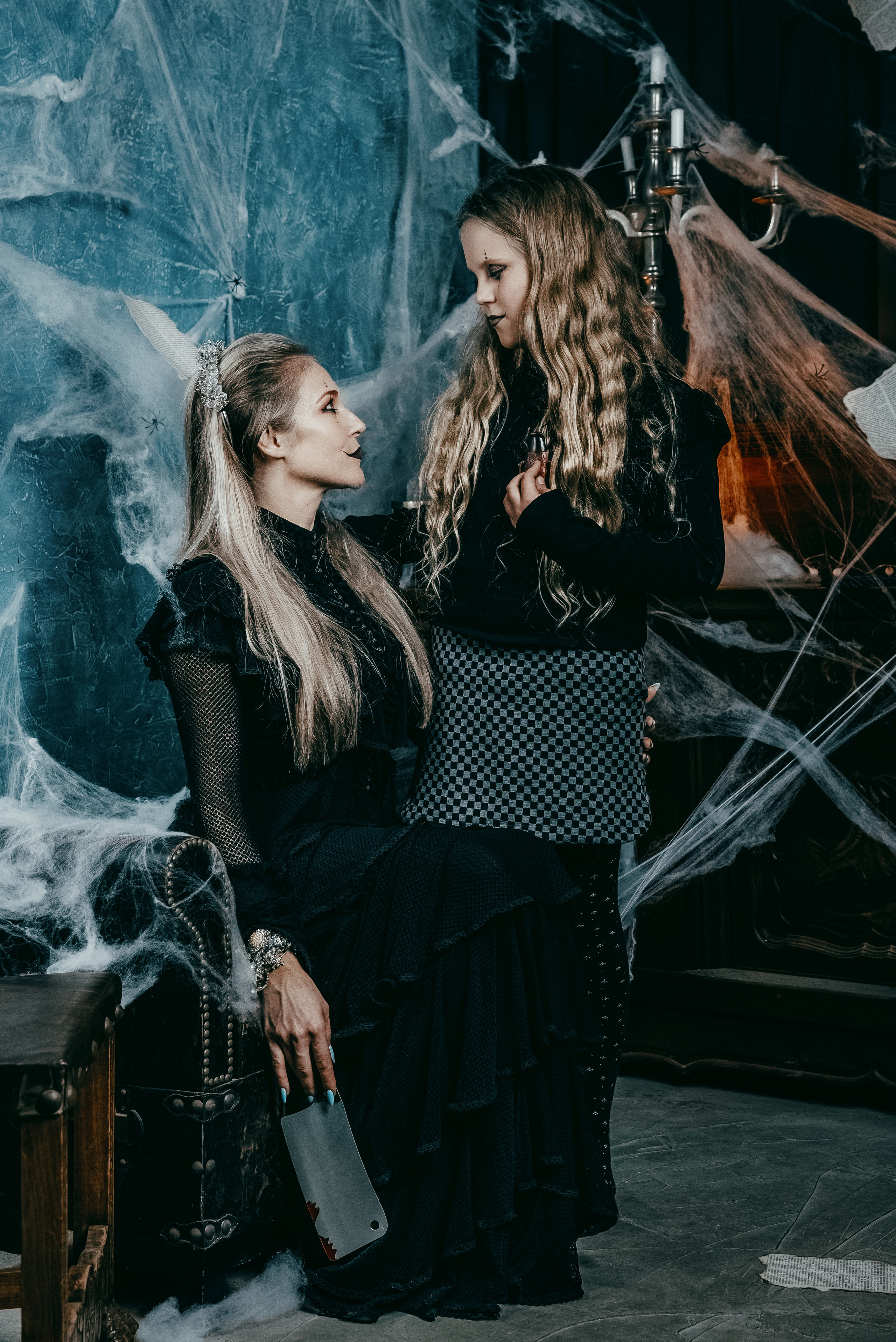 Halloween themed studio photo shoot 