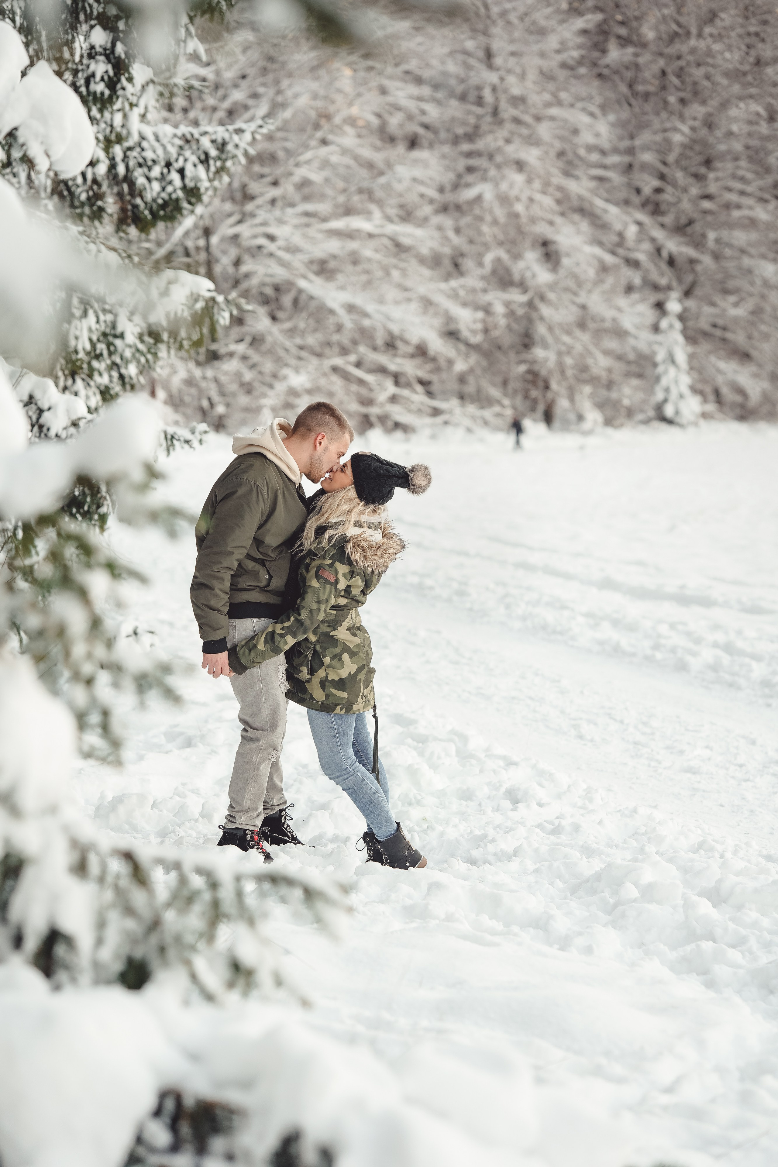 Winter Lovestory. Portraitfotografie in Gründau Elena Ohnstedt