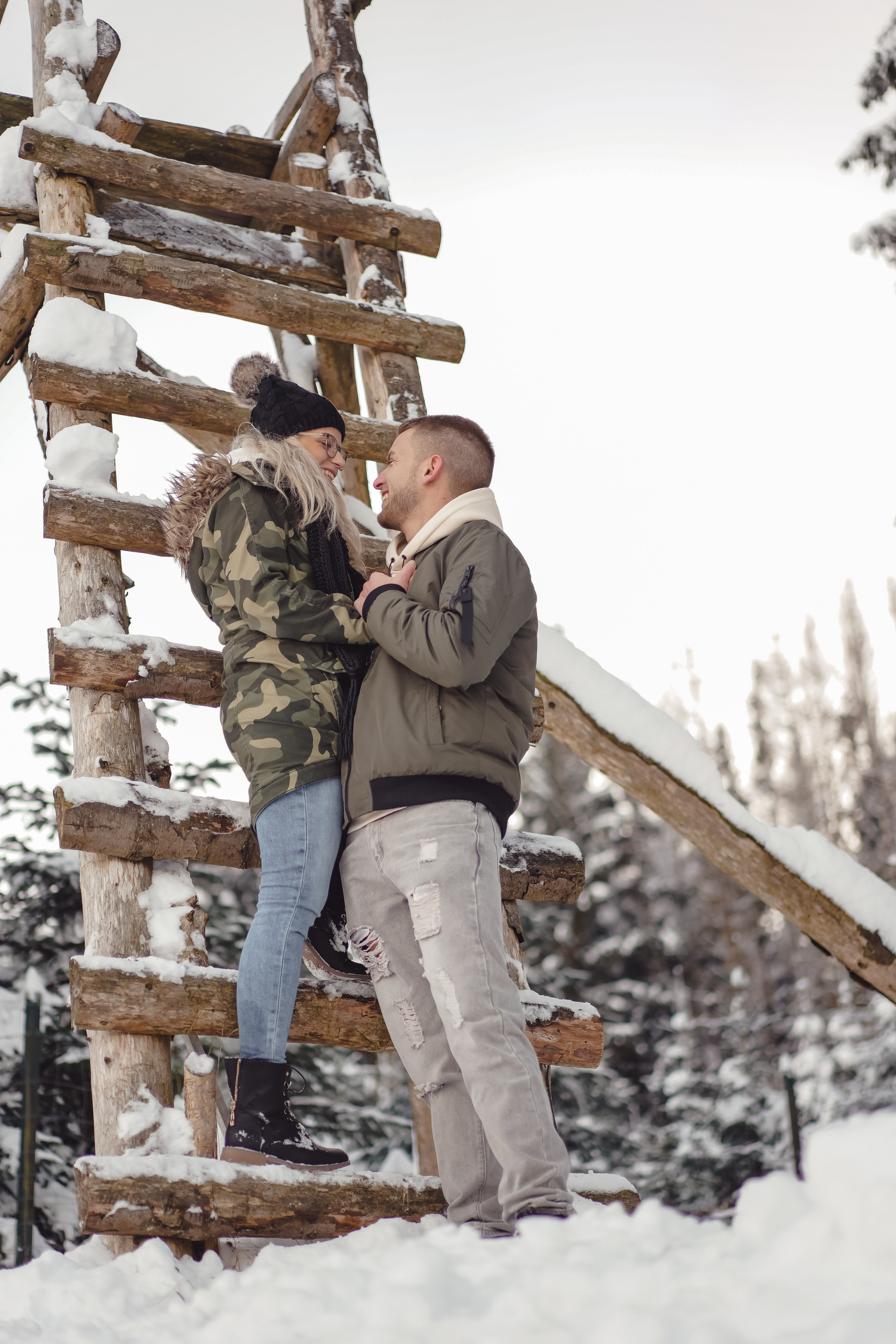 Winter Lovestory. Portraitfotografie in Gründau Elena Ohnstedt