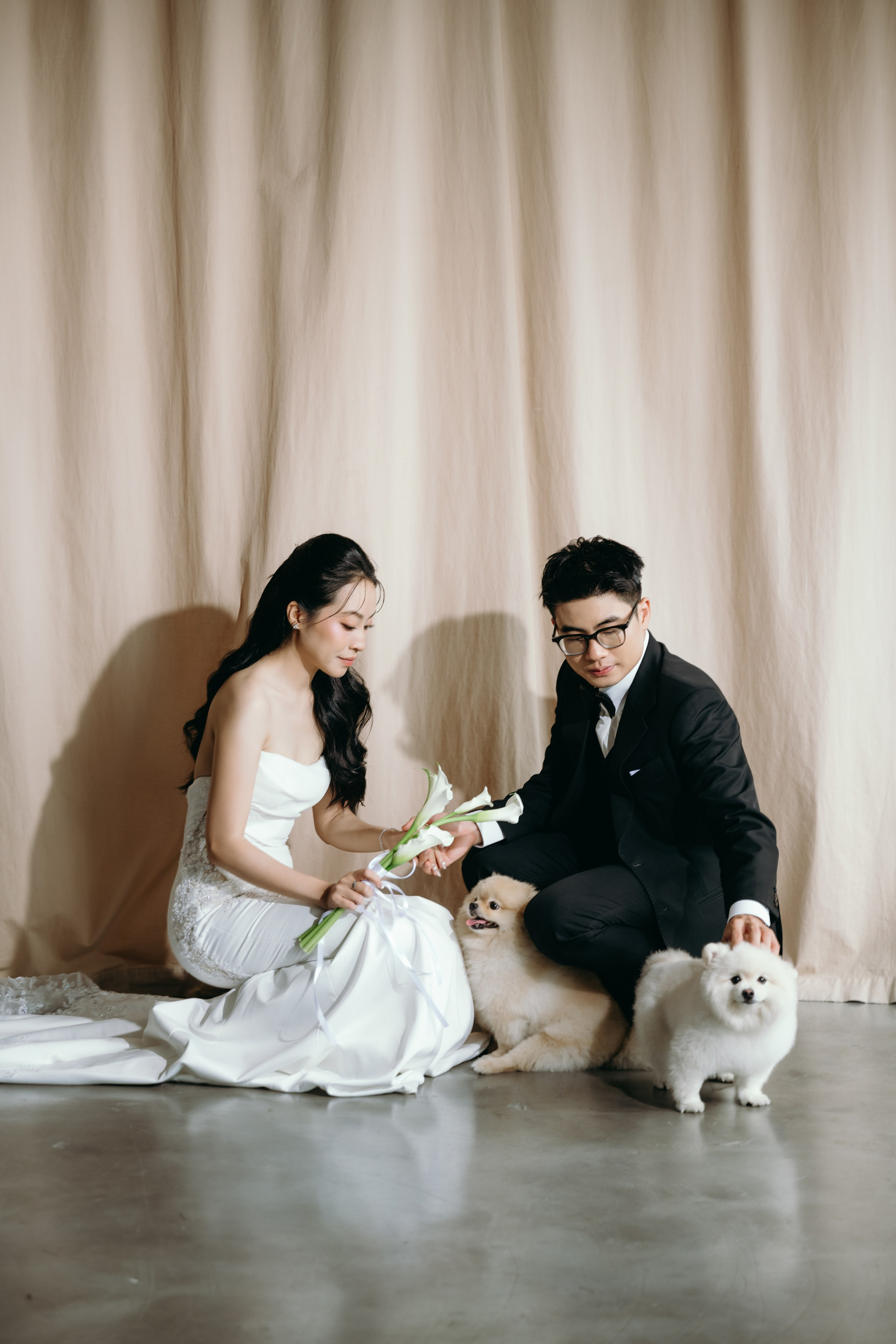 N.A wedding photoshoot in studio