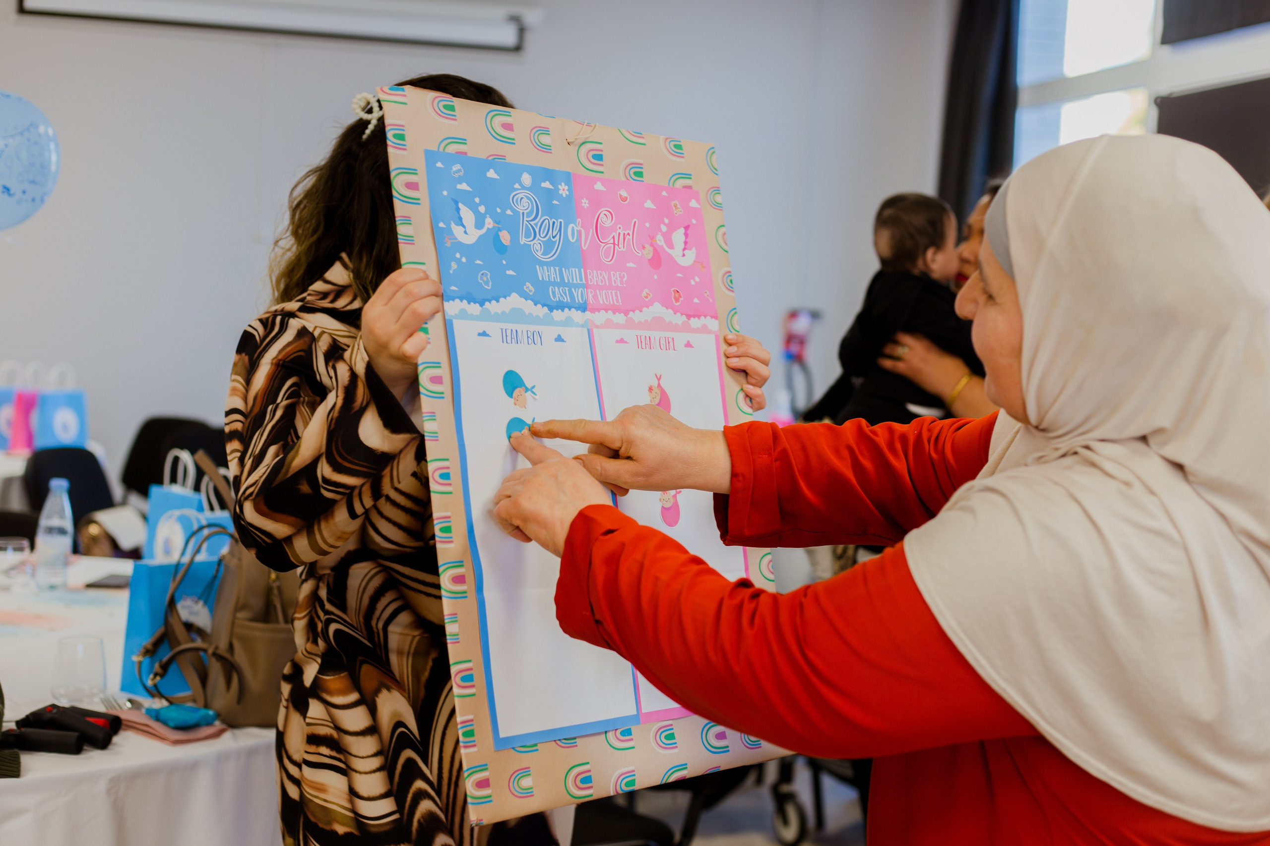 Baby shower (Gender party). Studio photo « Partage ton bonheur » – Photographe famille près de Châtellerault, Poitiers et Tours