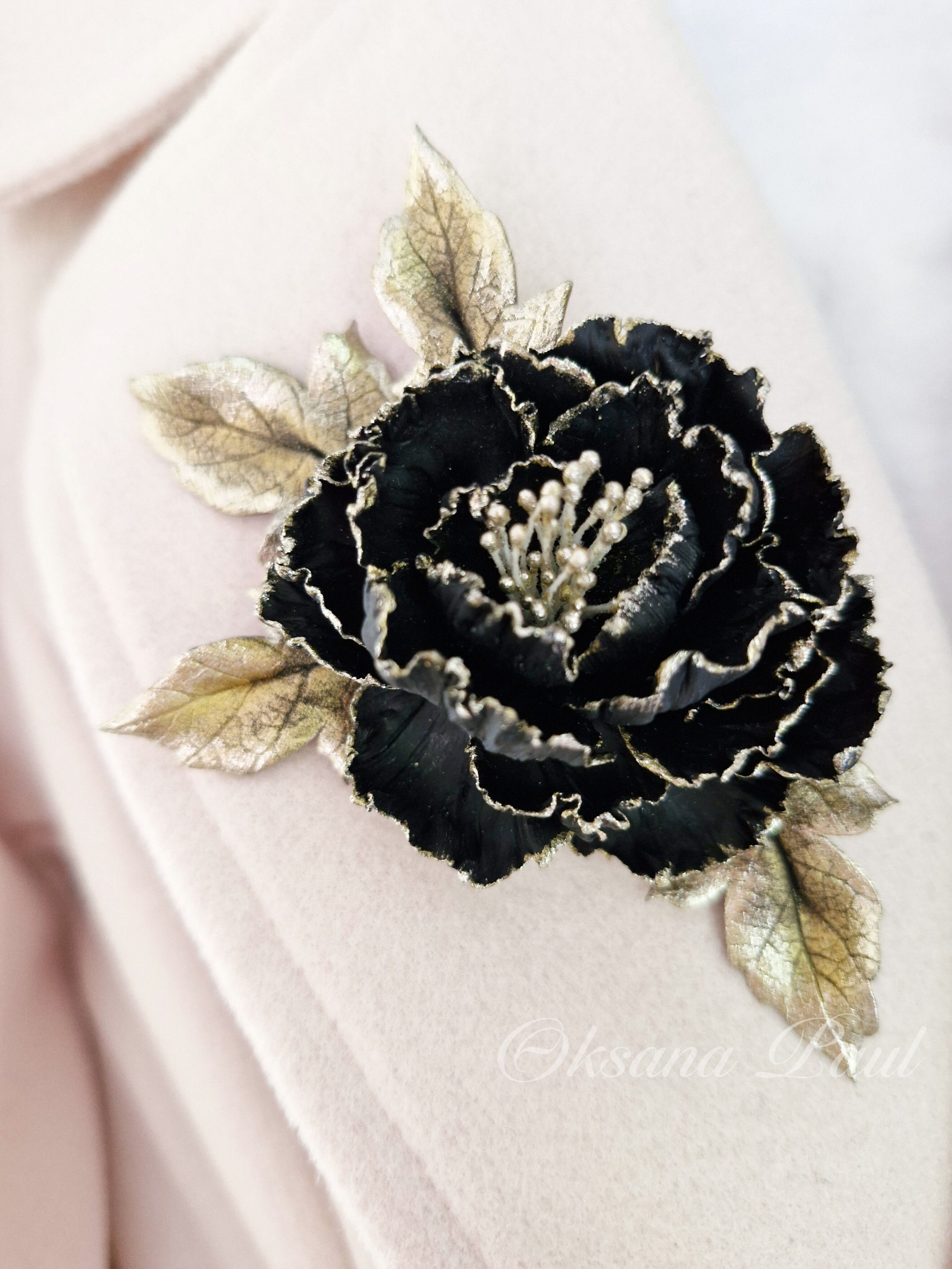 Броши с цветами / Blumen-Broschen ➜. Oksana Paul-Gardinen-Design Oksana Paul ✧ Art of Gardinen & Textile Design ✧ Polymer Clay Art & Handmade Creatures