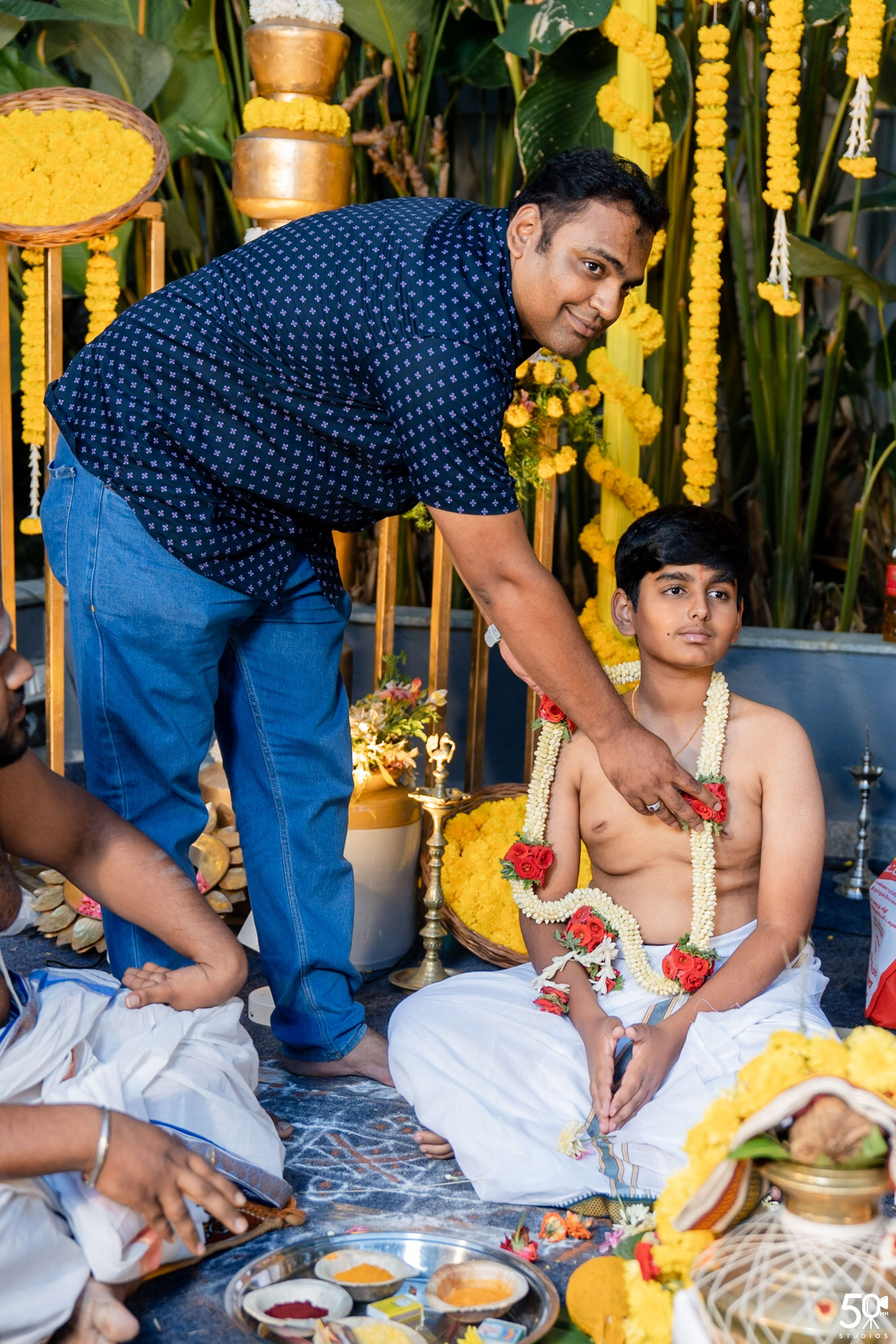 SANJAY AND SAKETH UPANAYANA. 50mm STUDIOS