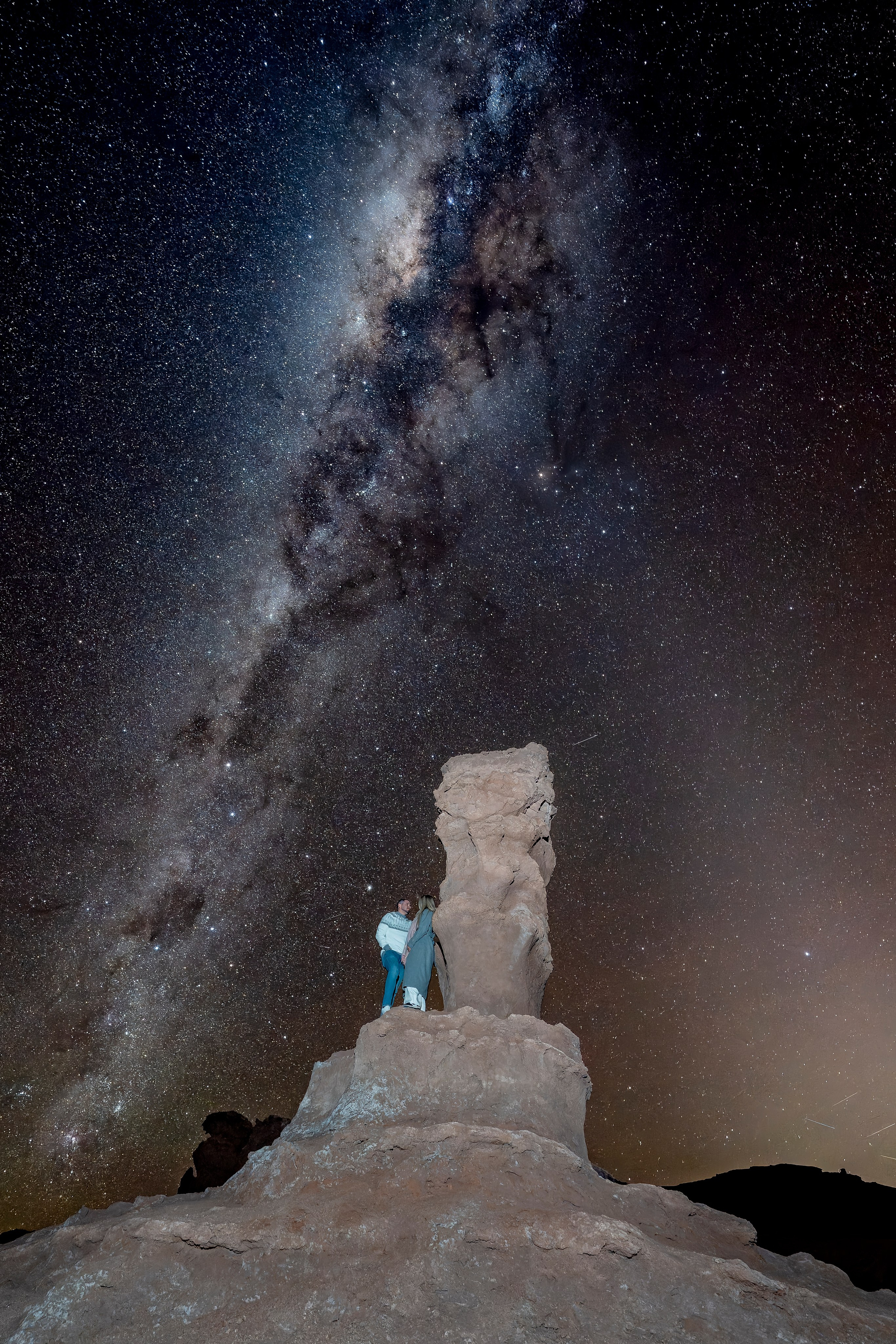 Vallecito Noturno — Pedido de casamento. Fotografo en San Pedro de Atacama